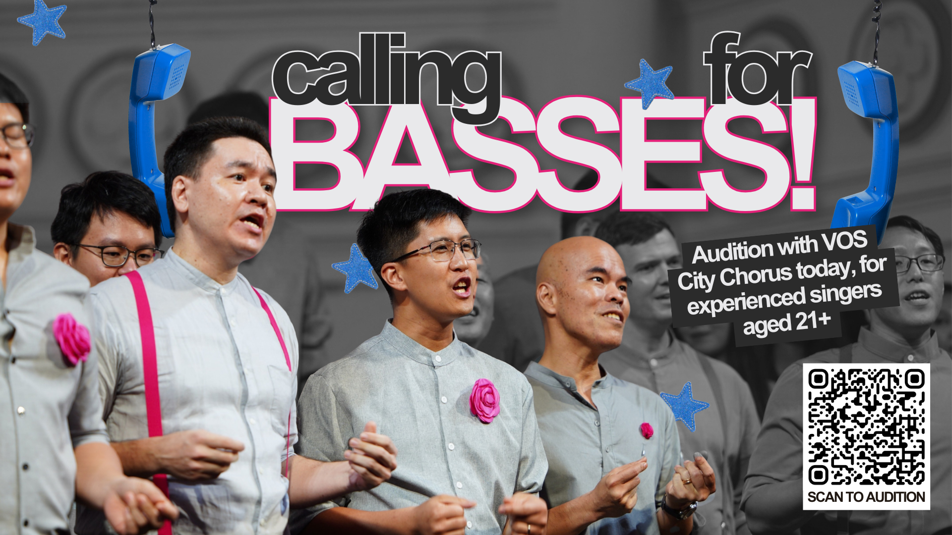 Join VOS City Chorus - Bass Auditions Open!