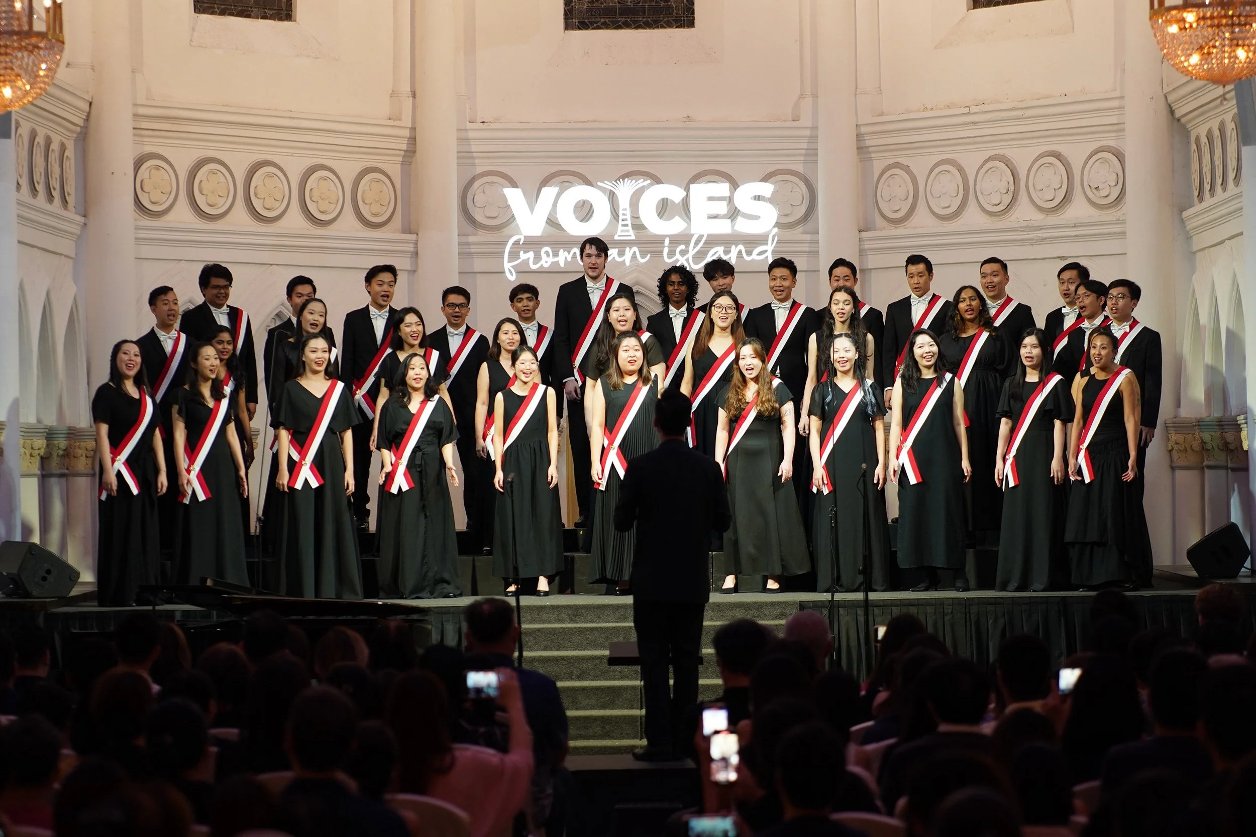 VOS Youth Choir, group of youth singing