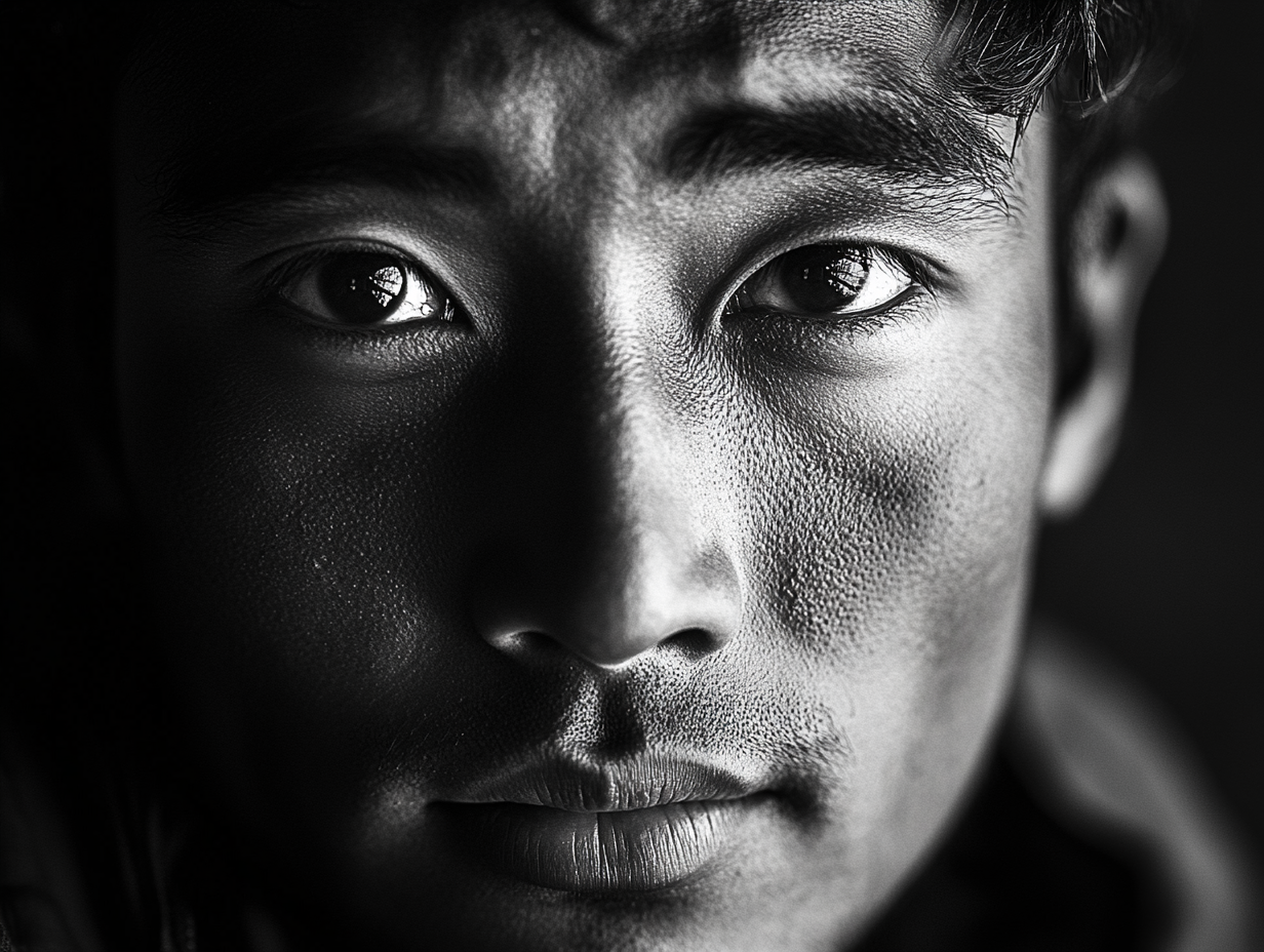 Kimages portrait black white