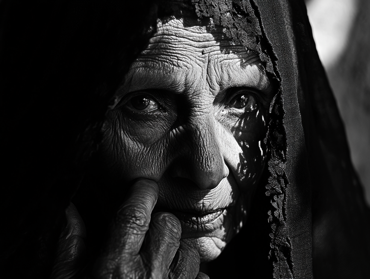 Kimages portrait black white