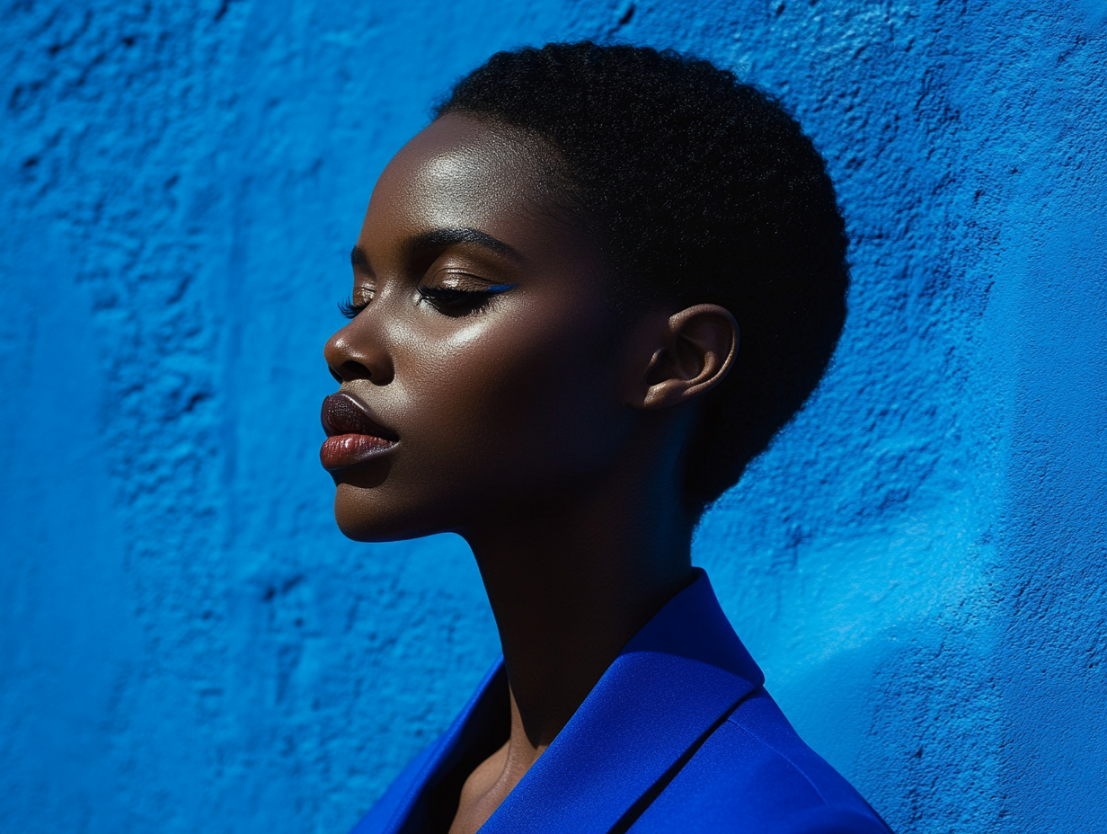 Kimages portrait blue