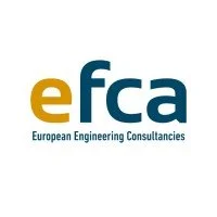 Logo for Efica, European Engineering Consultancies, with stylized 'efca' text.