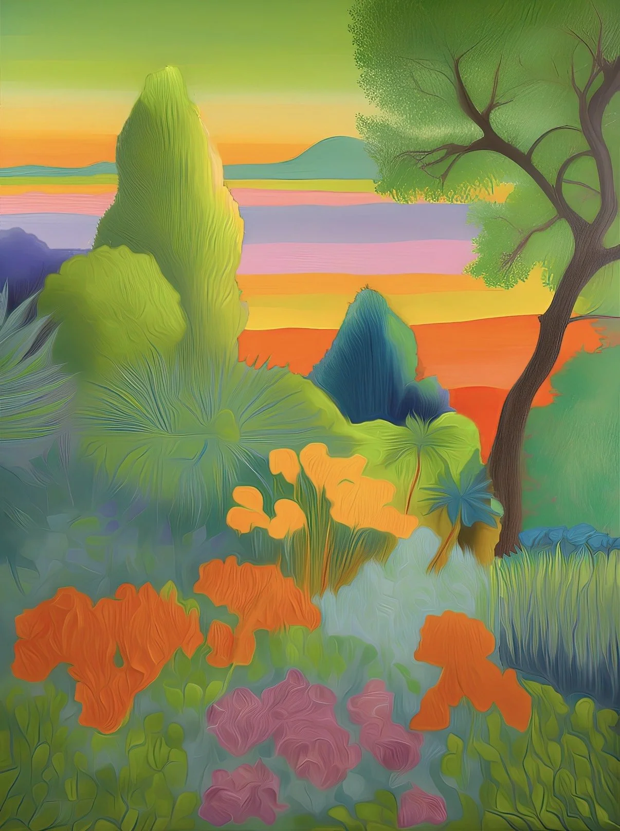 Jardin Méditerranéen, 2025, 54x73cm