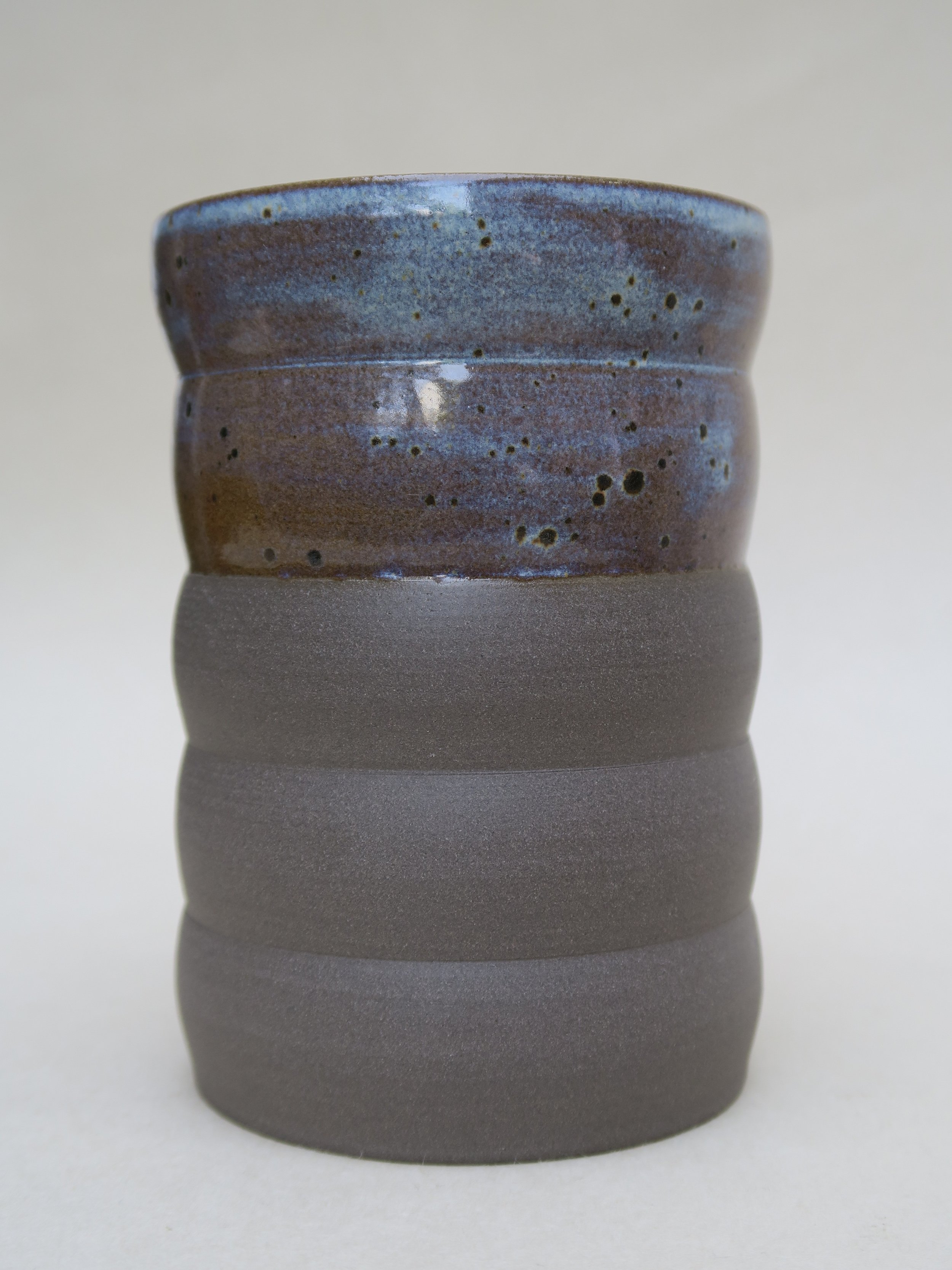 Tall Speckled Curvy Vase