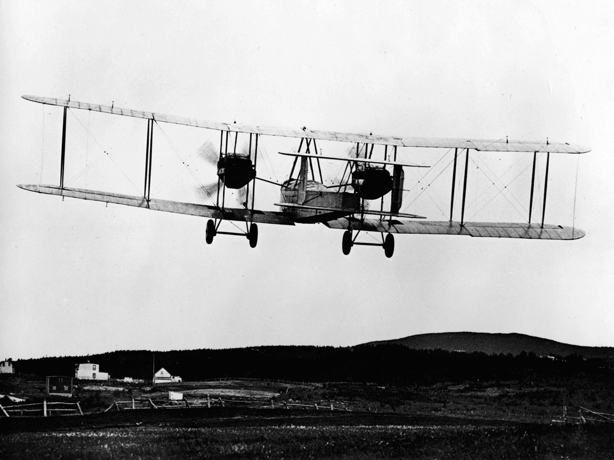 First non-stop trans-Atlantic flight in 1919&nbsp;