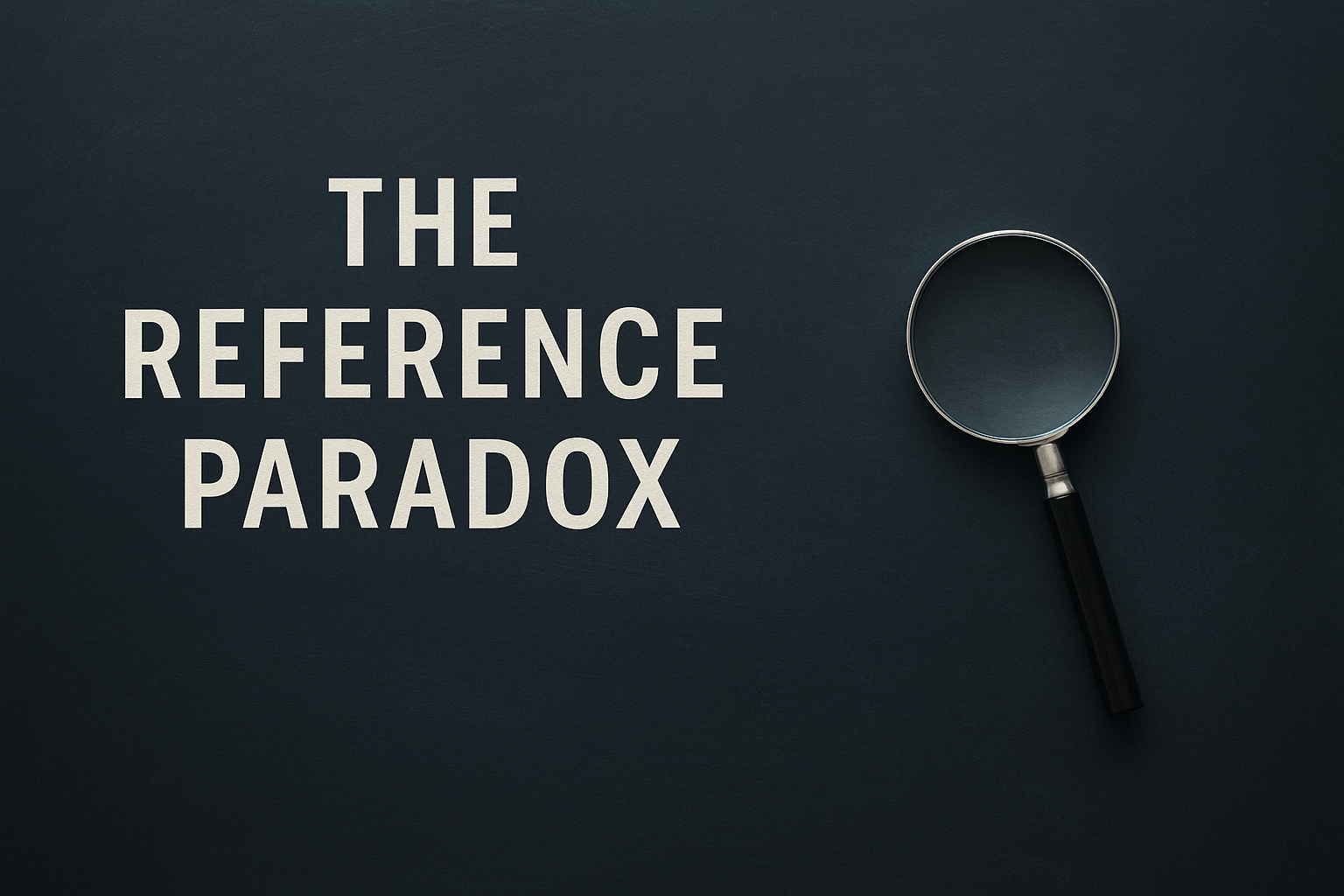 The Reference Paradox: When a brilliant résumé meets boardroom frustration