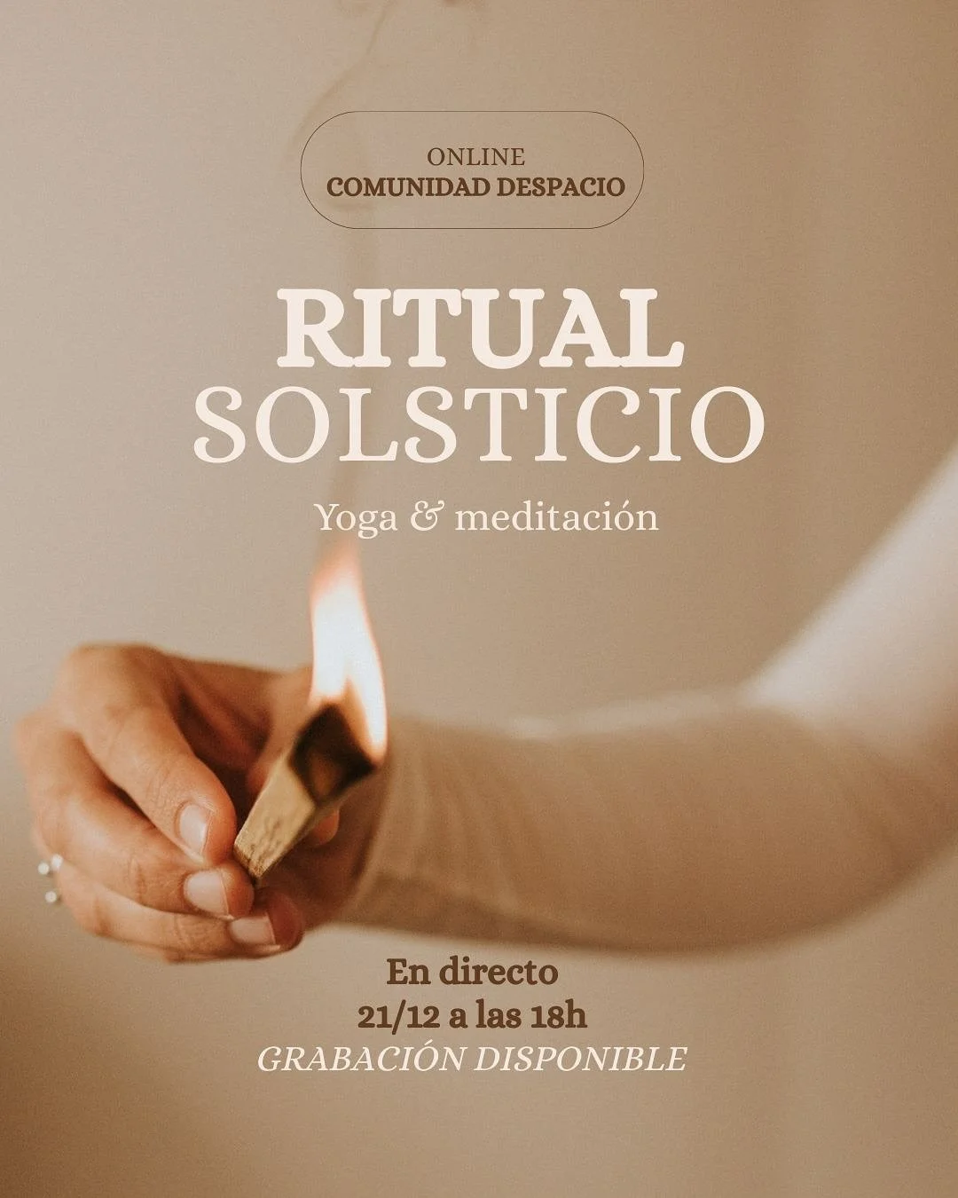 Celebramos la llegada del solsticio🕯️

Aprovechamos la energ&iacute;a poderosa de este momento para mirar hacia dentro y observar aquellos patrones, creencias o limitaciones que quieres soltar para el nuevo ciclo solar. Tambi&eacute;n es un momento 