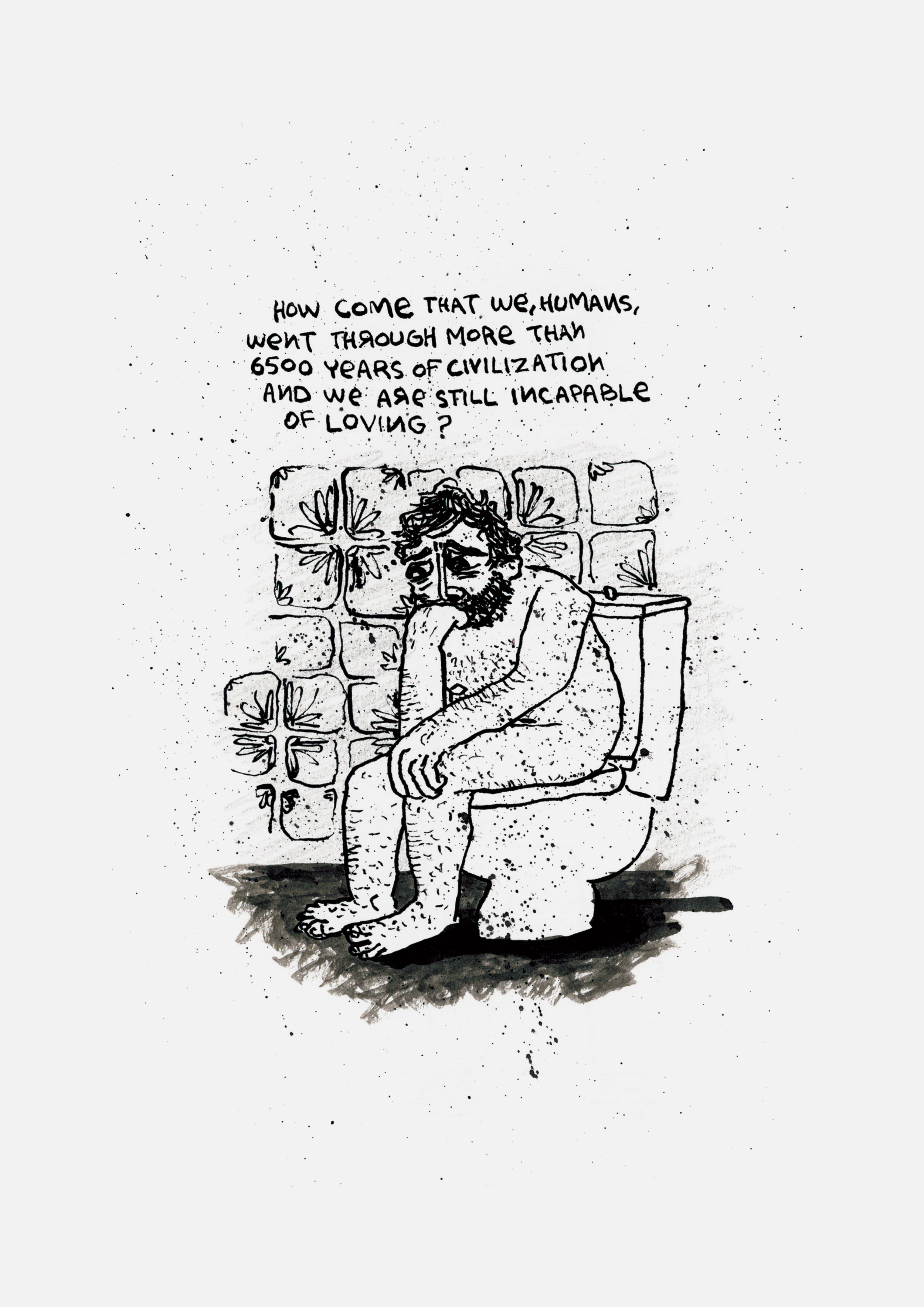 The pooper - Signed print