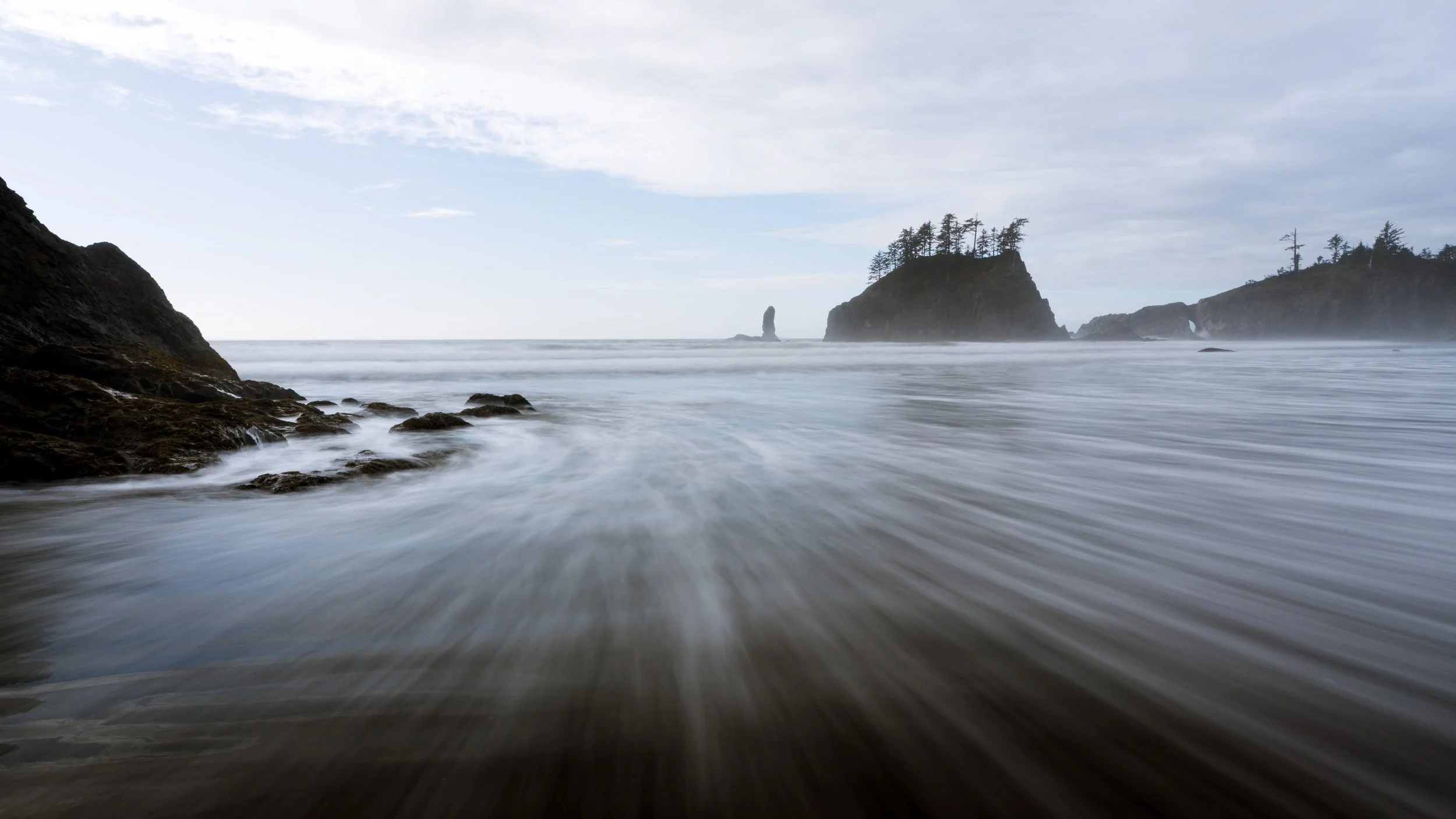 Misty afternoon at Second Beach / Washington State