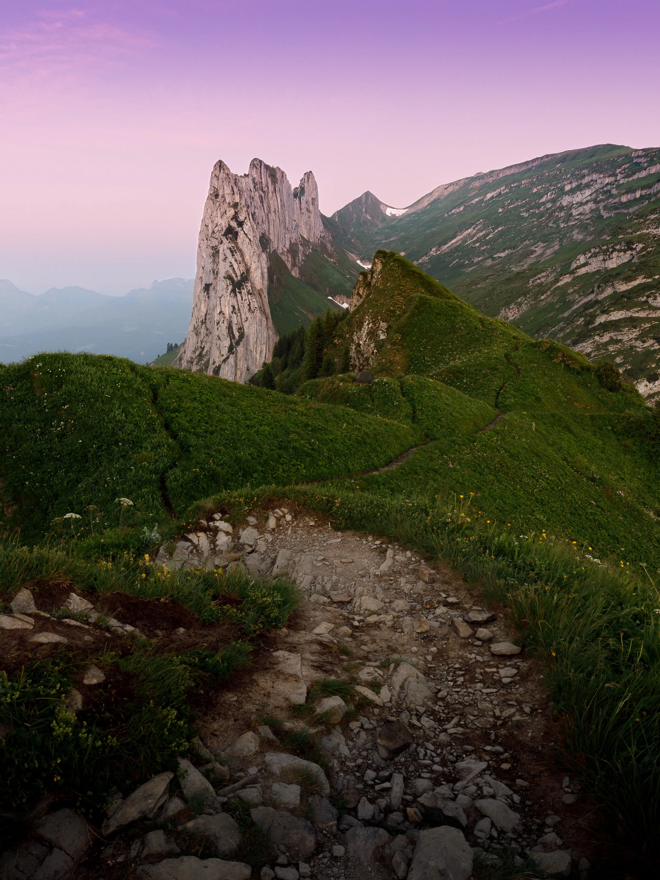 Vibrant sunrise at Saxer Lücke / Switzerland