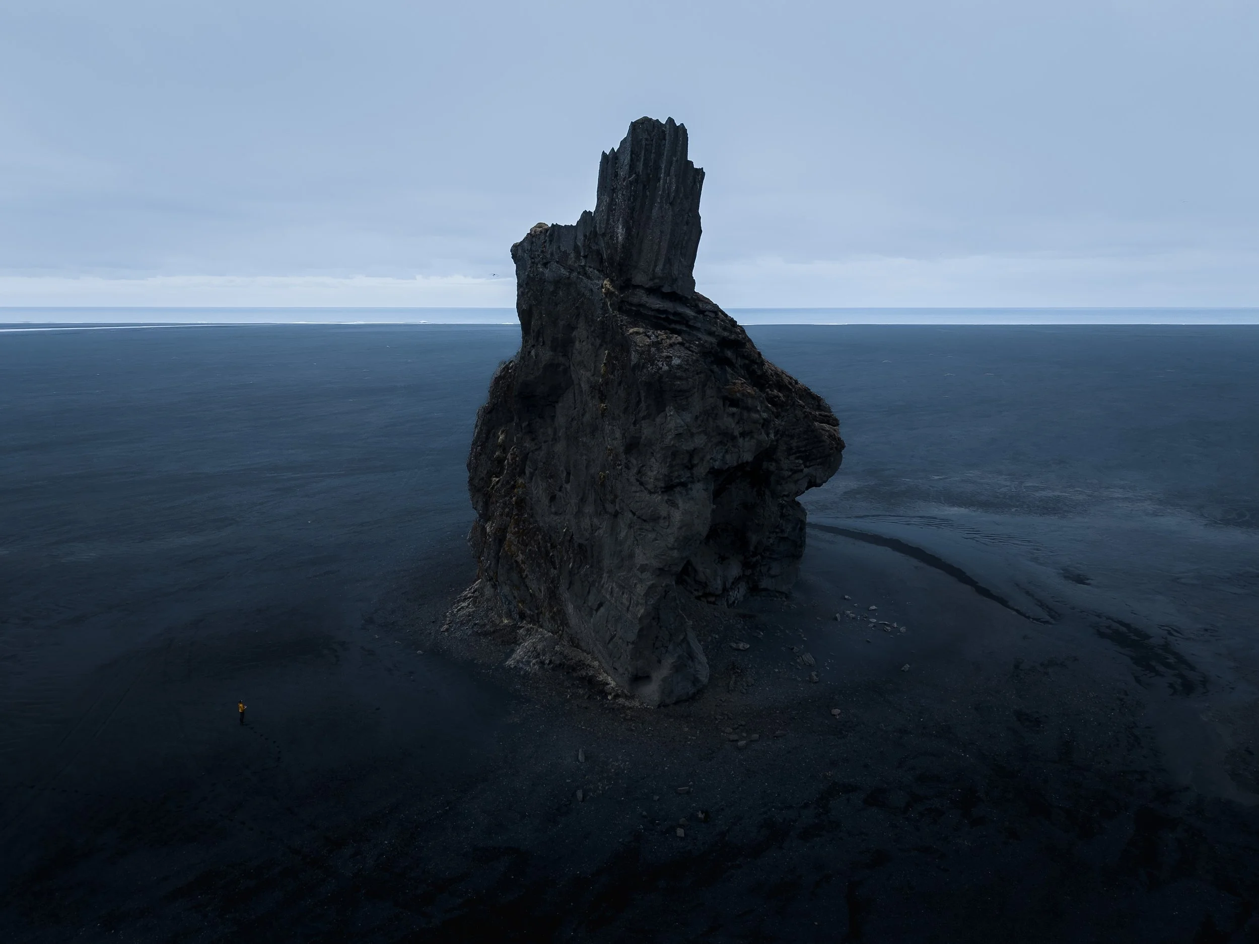 Sauron's Head - Giving scale to one of Iceland's iconic rock formation