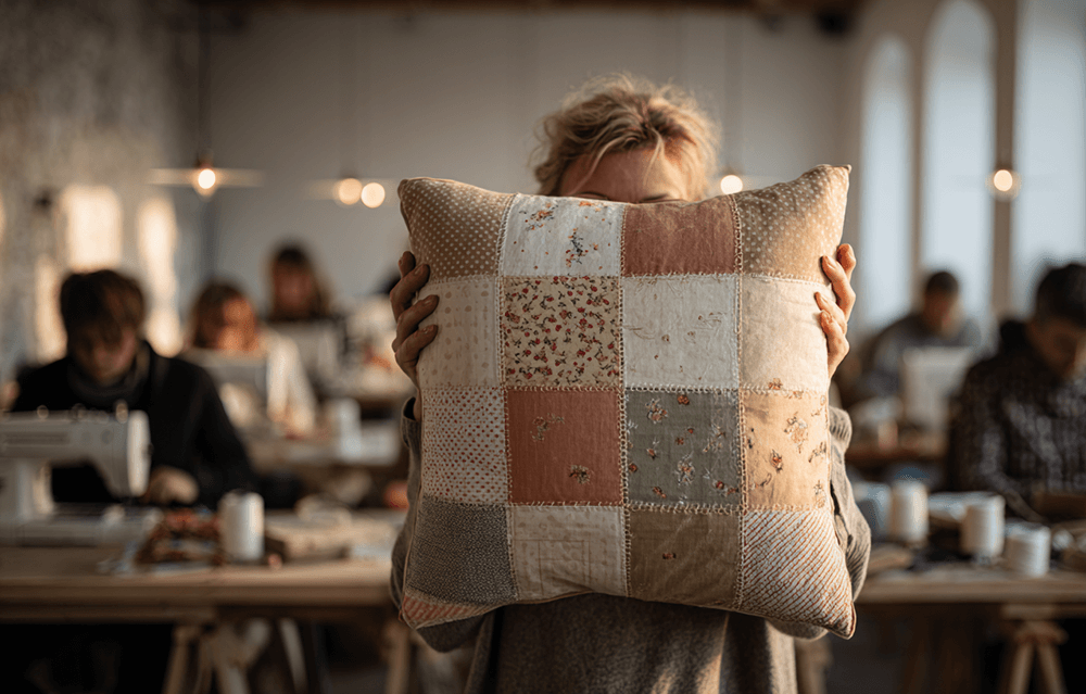 patchwork - grandmacore i heirloom na warsztatach CARAMEL