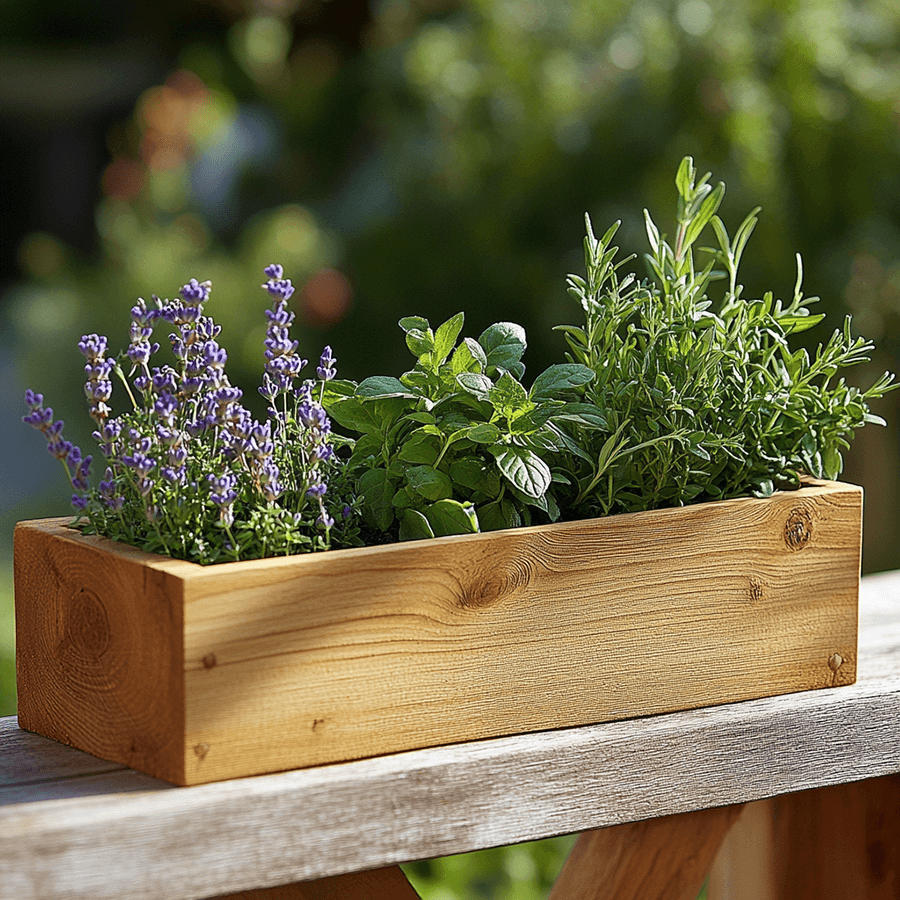 Ziołowe ogródki w skrzynkach