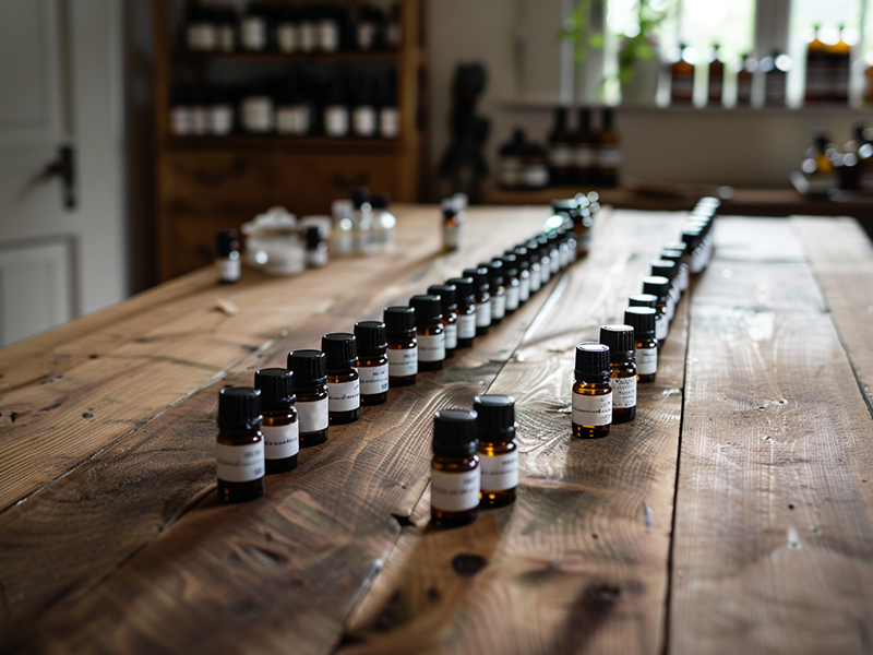 olejki eteryczne na warsztatach CARAMEL