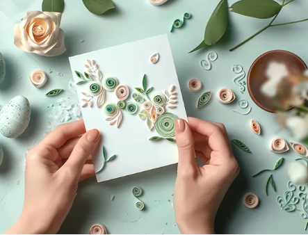 Quillingowe kartki wielkanocne