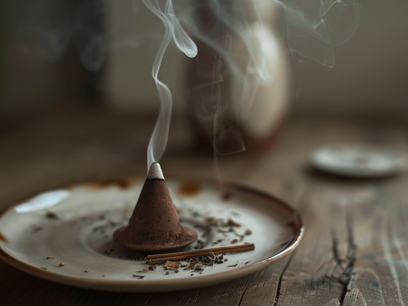 Kadzidła stożkowe z mielonych ziół i żywic - warsztaty CARAMEL