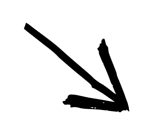 seta preta esboçada