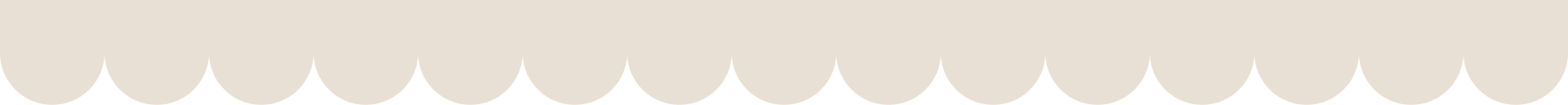 Forma de color crema con festón