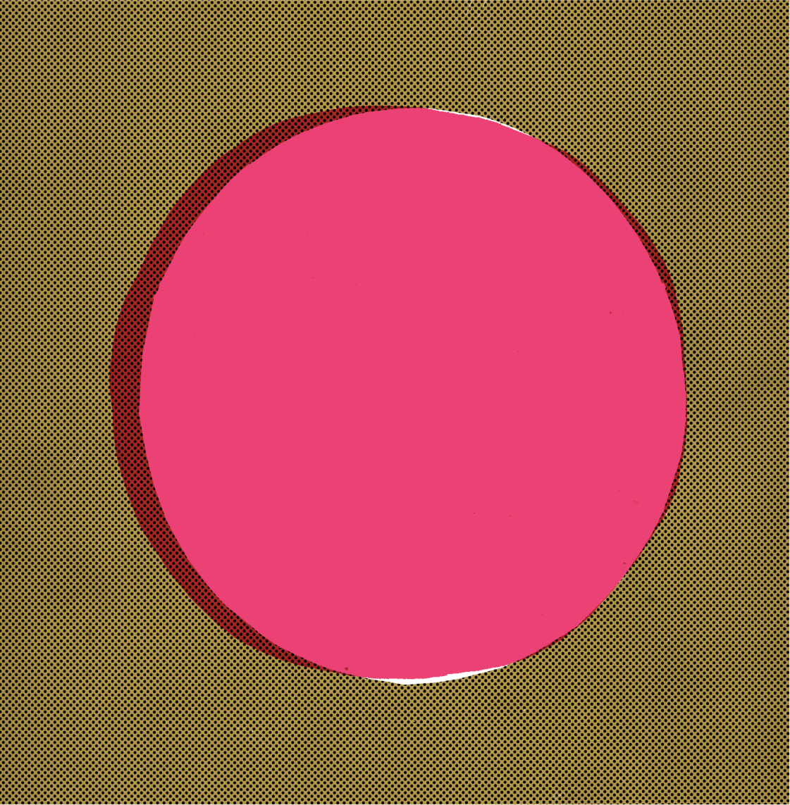 geometrische Grafik in Rosa und Grün