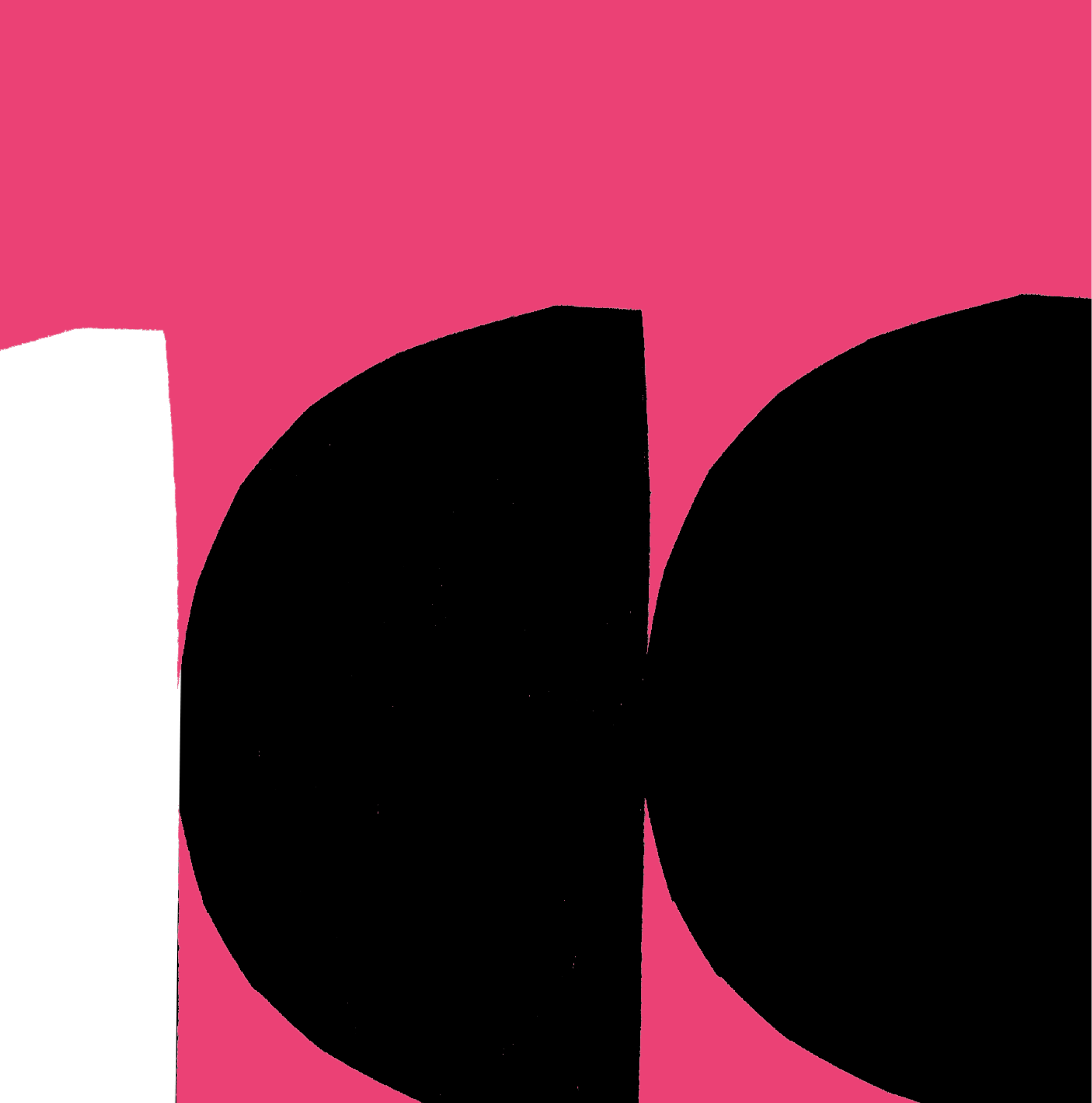 geometrische Grafik in Rosa, Schwarz und Weiß