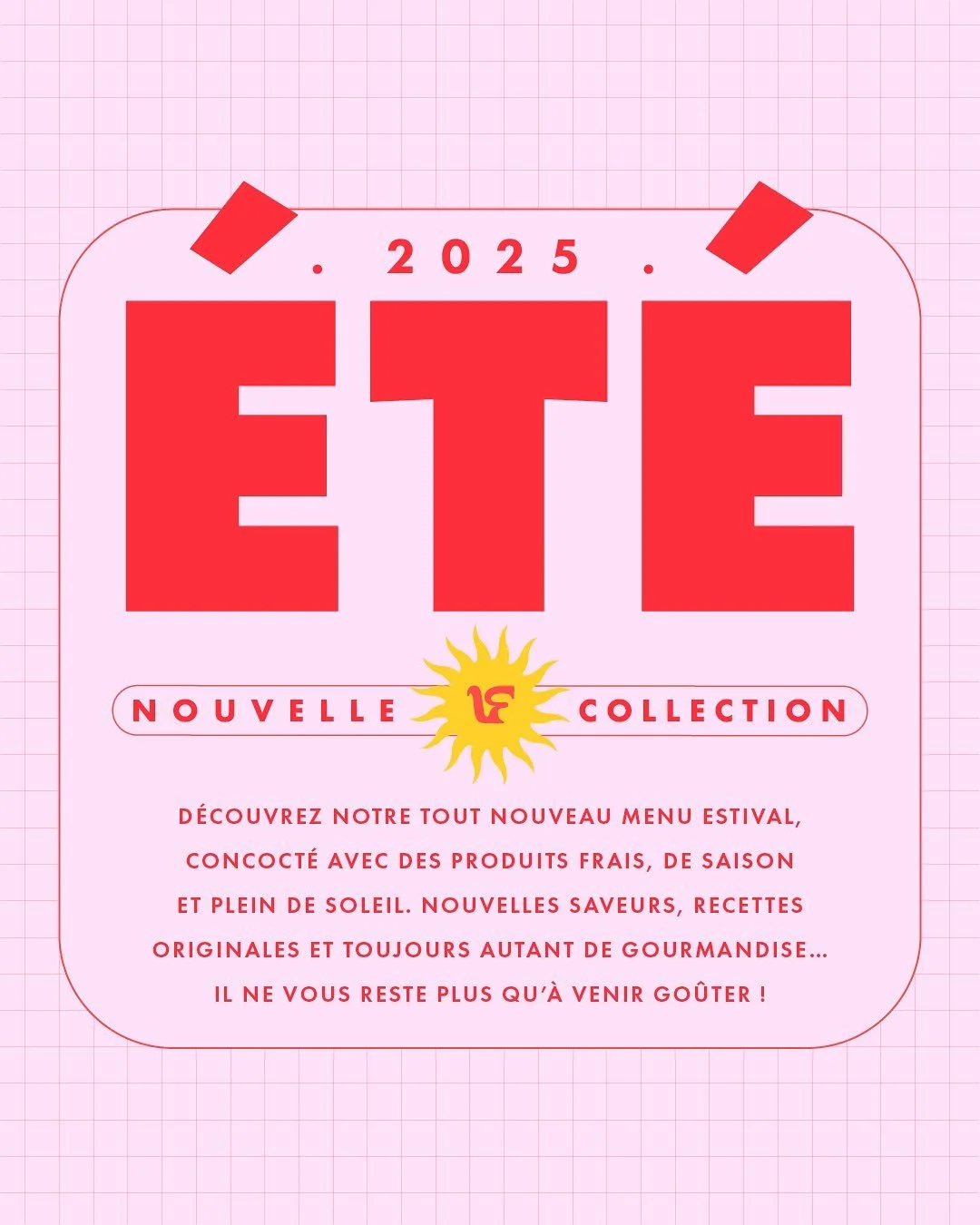 Vous commencez &agrave; conna&icirc;tre la chanson : nouvelle saison, nouvelle carte ! ☀️

Le soleil d&rsquo;&eacute;t&eacute; nous apporte son lot de d&eacute;licieux produits de saison, et chez Vif, on ne s&rsquo;est pas priv&eacute; pour aller pio