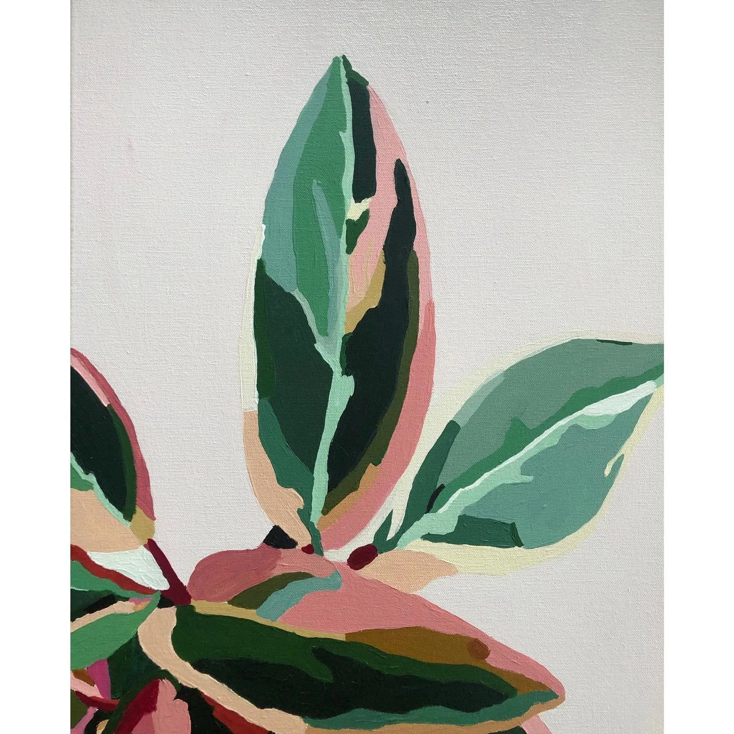 Thanks to @e.prauner for trusting me with a whole different kind of living being for her sunroom! My first ever plant painting and it&rsquo;s heading off to one amazing lady 😘🌿