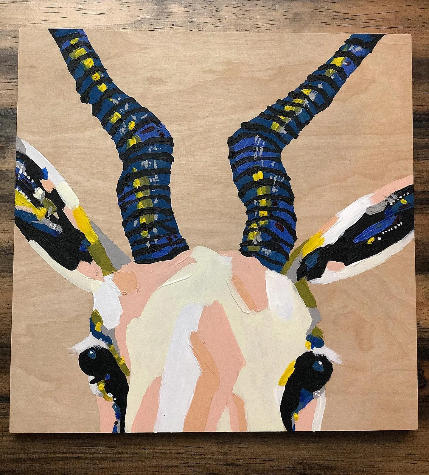 &ldquo;Feeling New&rdquo; - appropriately titled as my first new work in the New Year 🎉

12x12 wood panel / acrylic