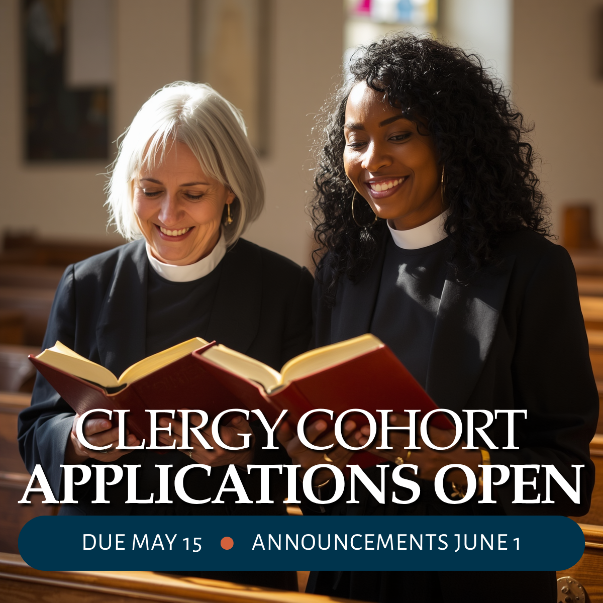 Clergy Cohort is seeking applicants! 