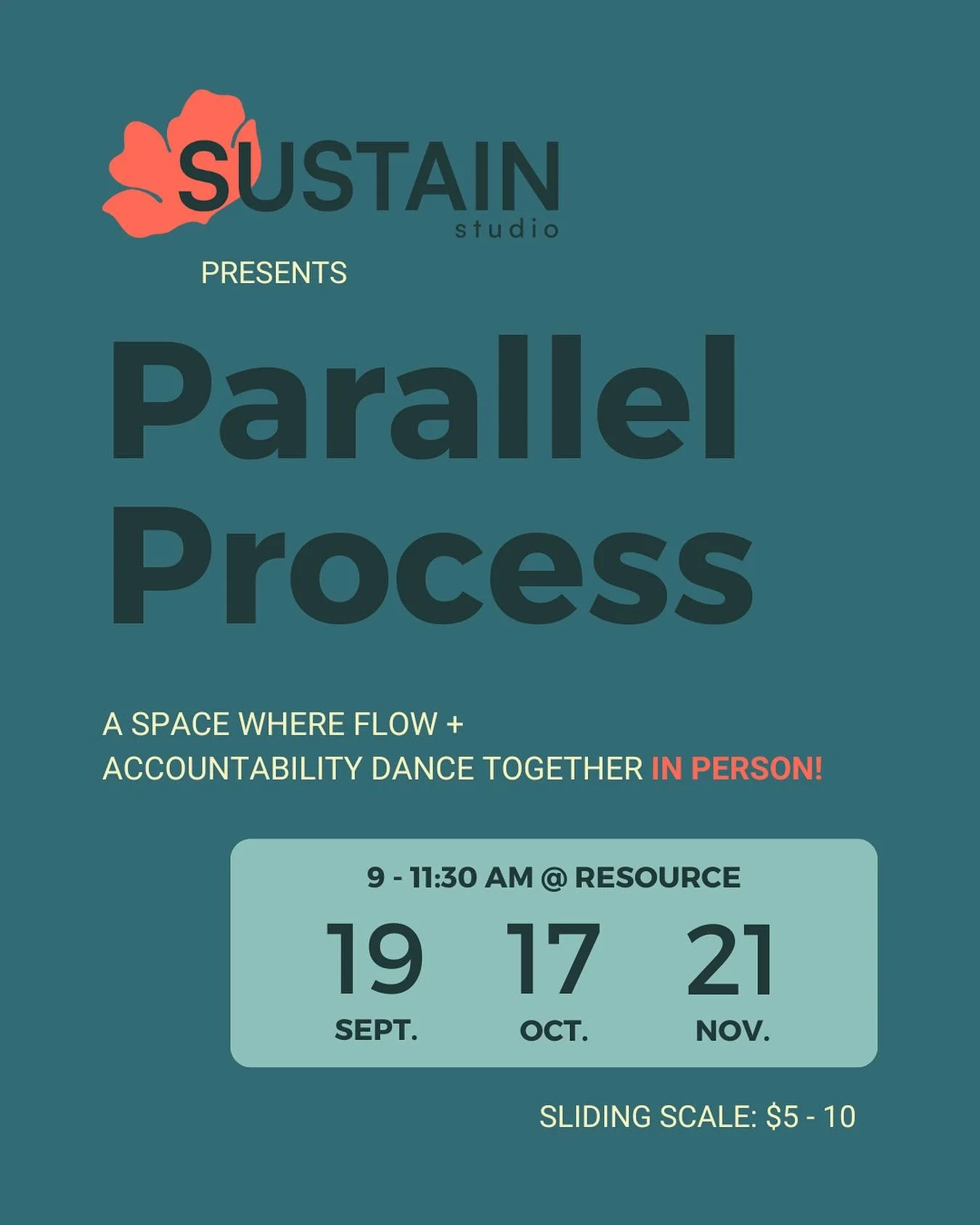 A space where flow and accountability dance together ✨

​We&rsquo;ll gather, do a brief check in, tend our individual projects (creative, work, otherwise) alongside each other, and then close. Come for a bit or the whole thing.

​There will be coffee