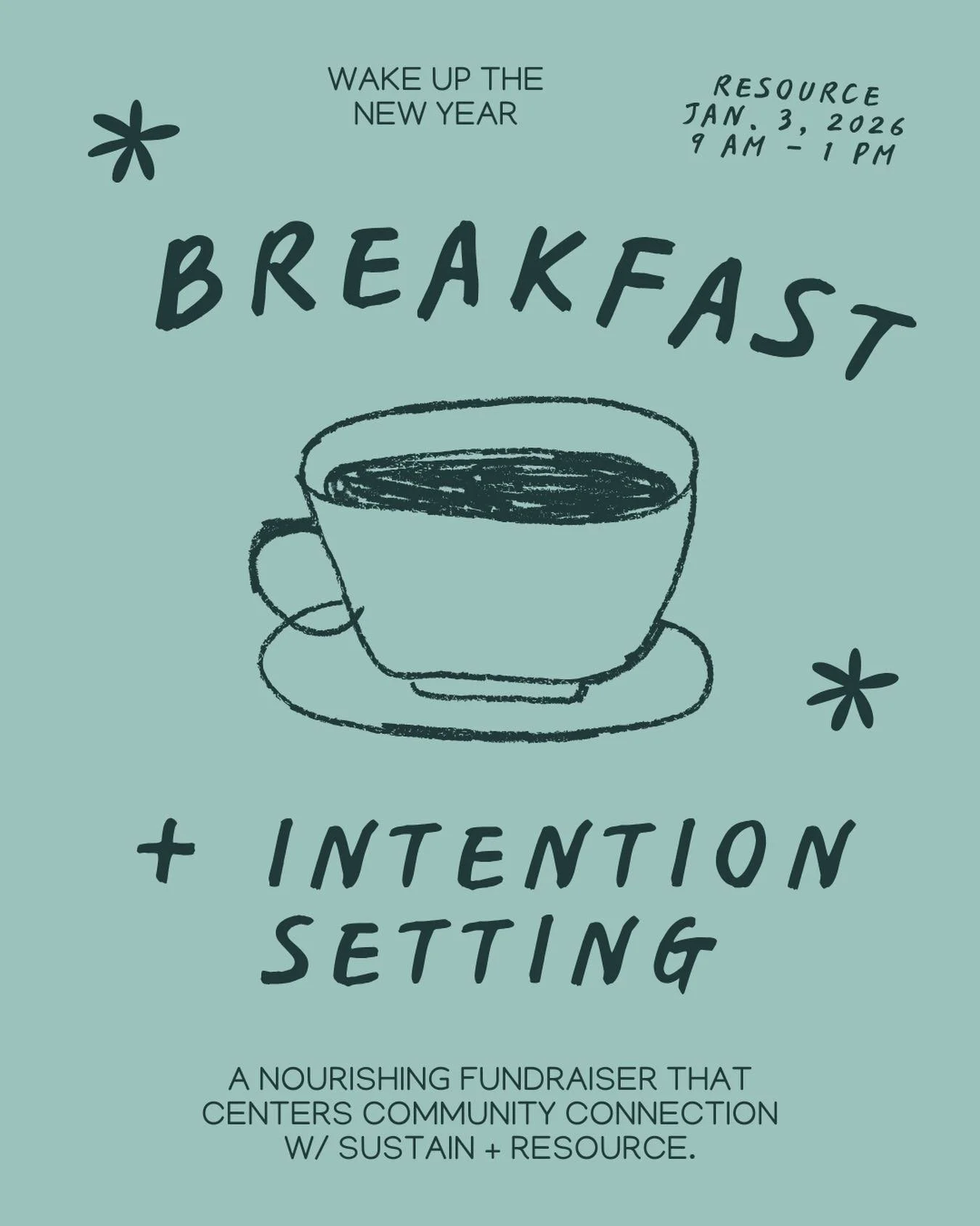 Welcome the new year with us 🥞✨

Join @_sustainstudio and the @resource_mpls team for a morning of nourishment, connection, and creativity &mdash; including a delish pancake breakfast and intention setting activity to start the year right.

This gat