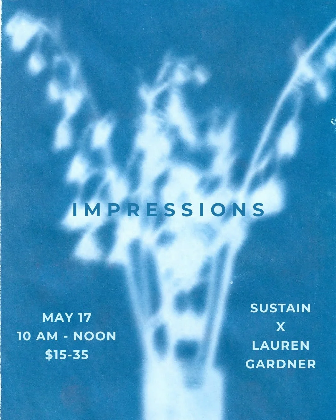 What can be learn from an impression&mdash;the way impact unfurls, the way time and light works on an intention?

Join us for this emergent morning to tend to creativity, connection with the natural world, and soaking in the light available to us. 

