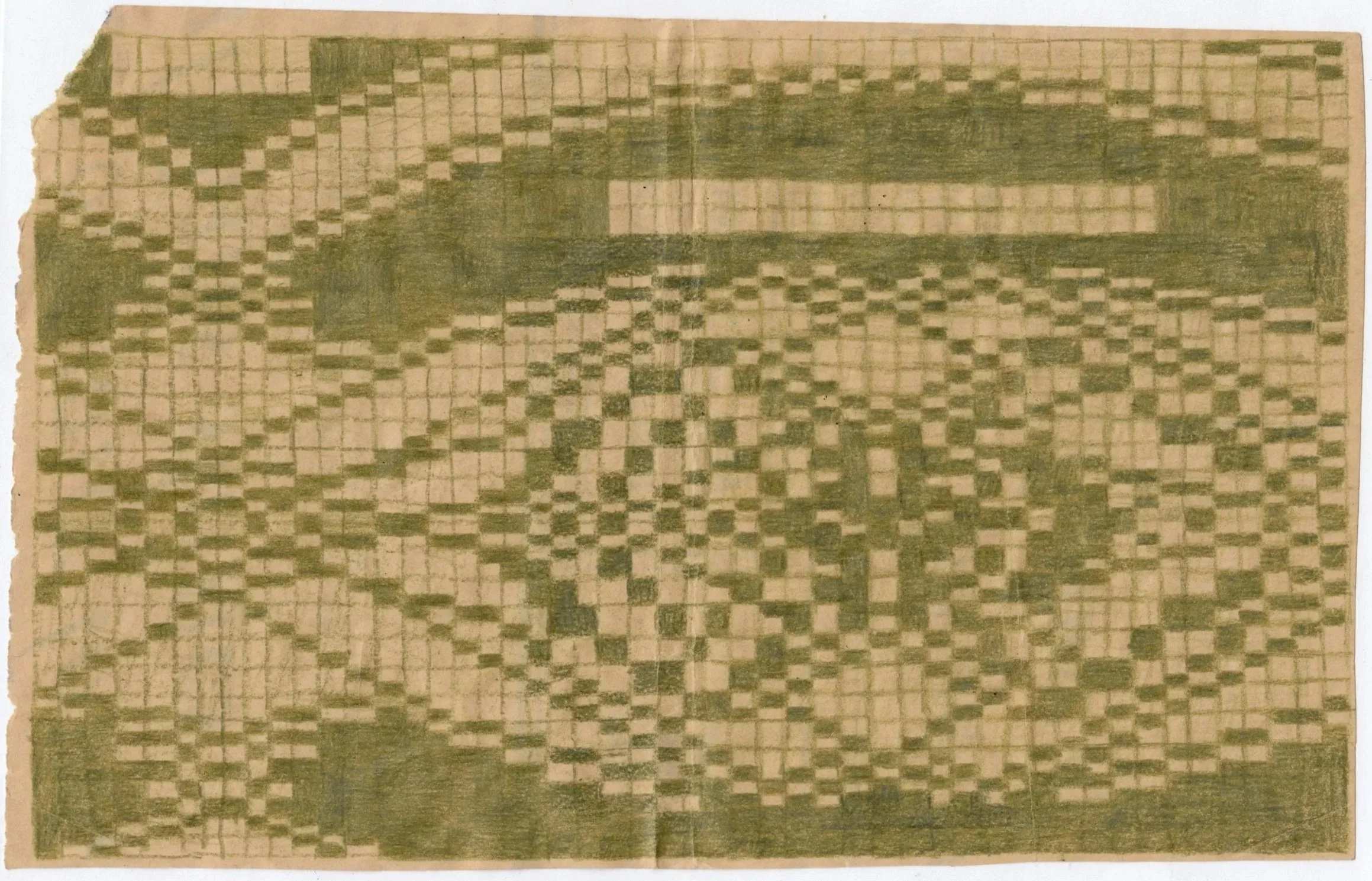 GRID009 - Colored pencil on kraft paper
6” x 9”