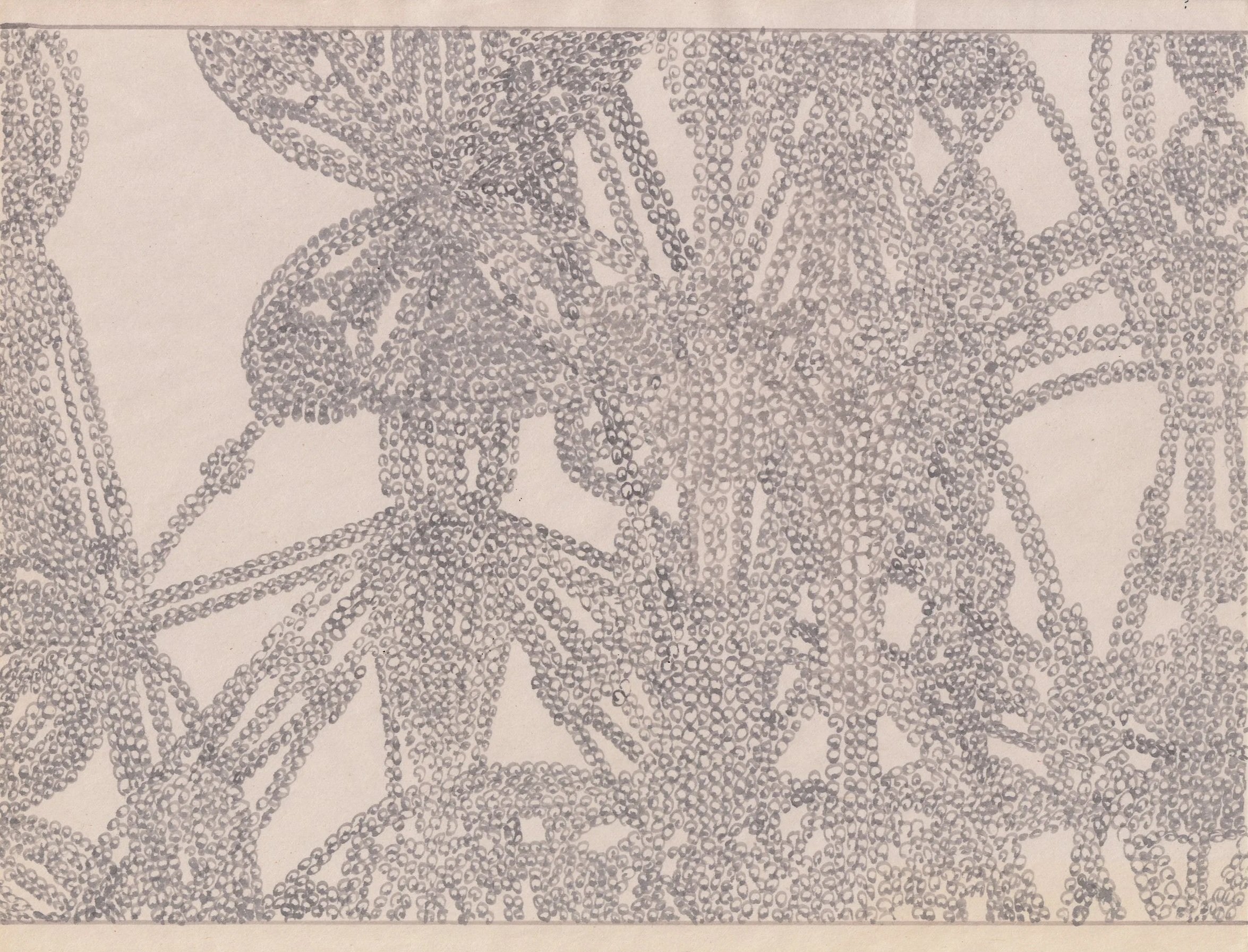 PDINK002 - Gray ink on newsprint 8.5" x 11"