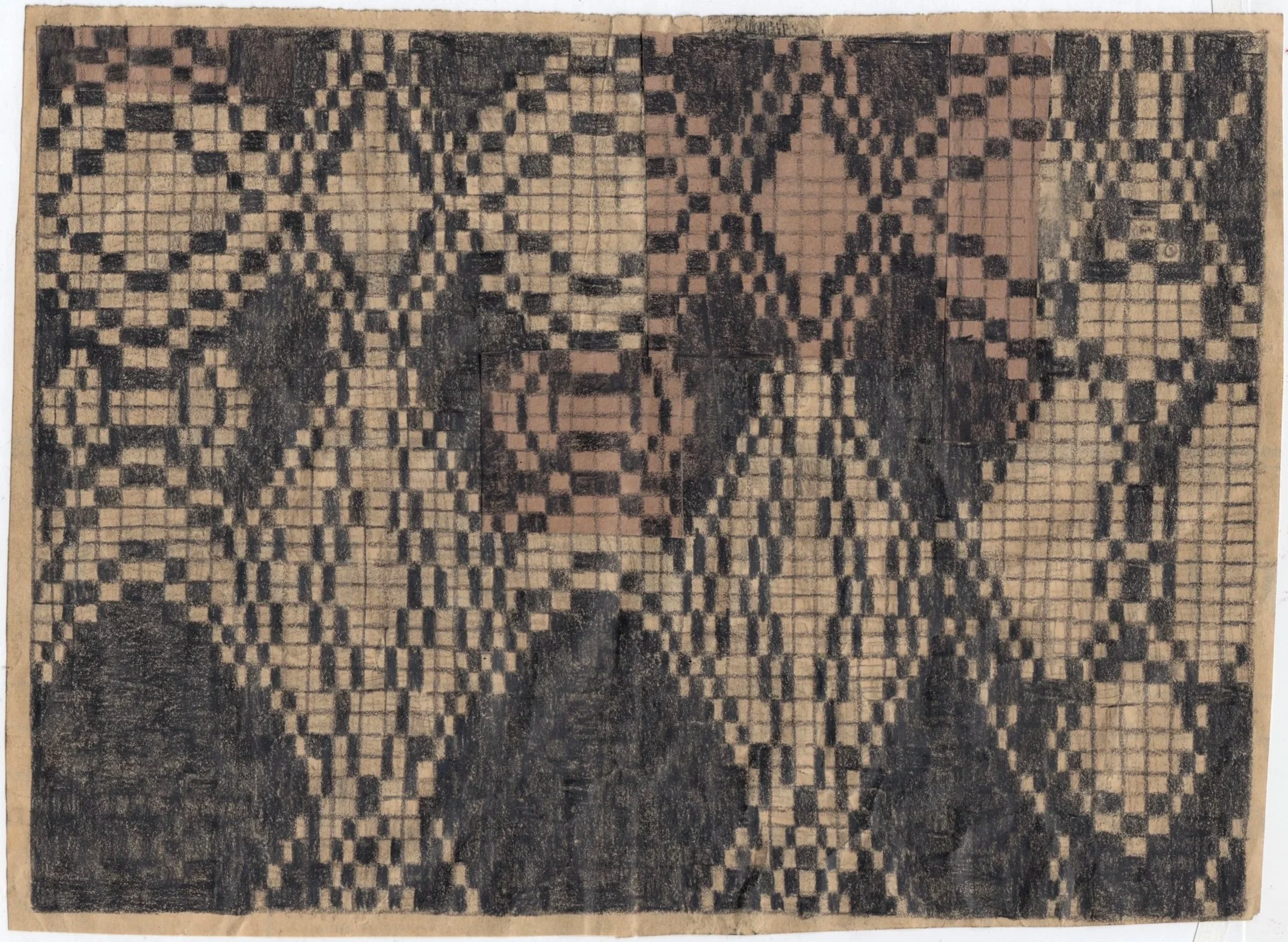 GRID014 - Colored pencil on kraft paper
8” x 10.5”