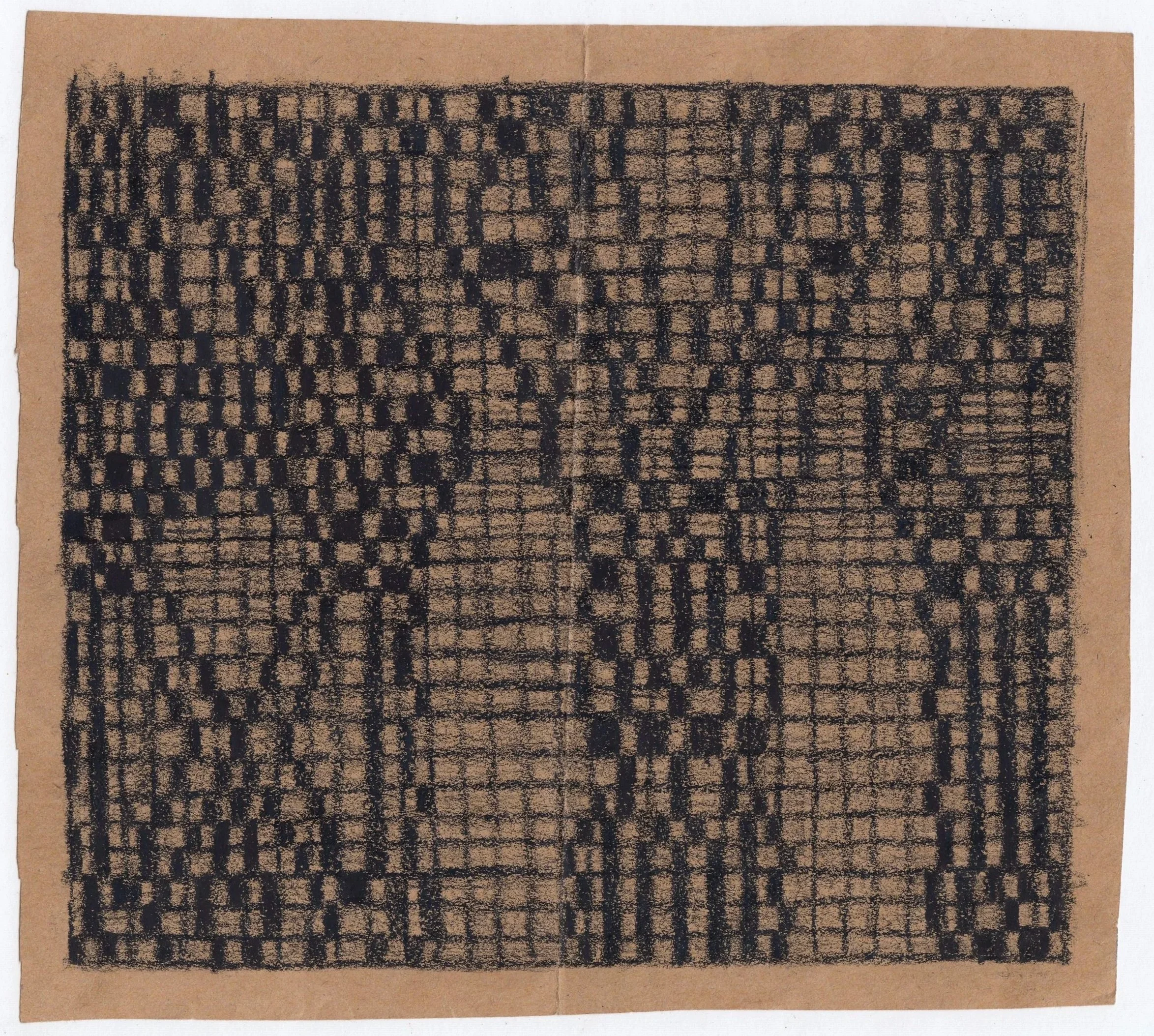 GRID012 - Colored pencil on kraft paper
6.25” x 7.25”