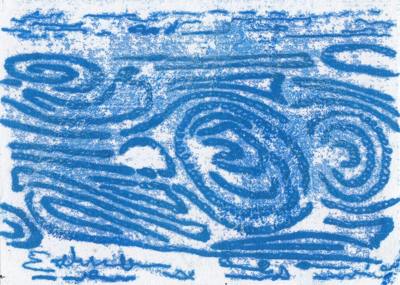 MTBLU001 - Monotype on washi paper
3.3” x 4.5”