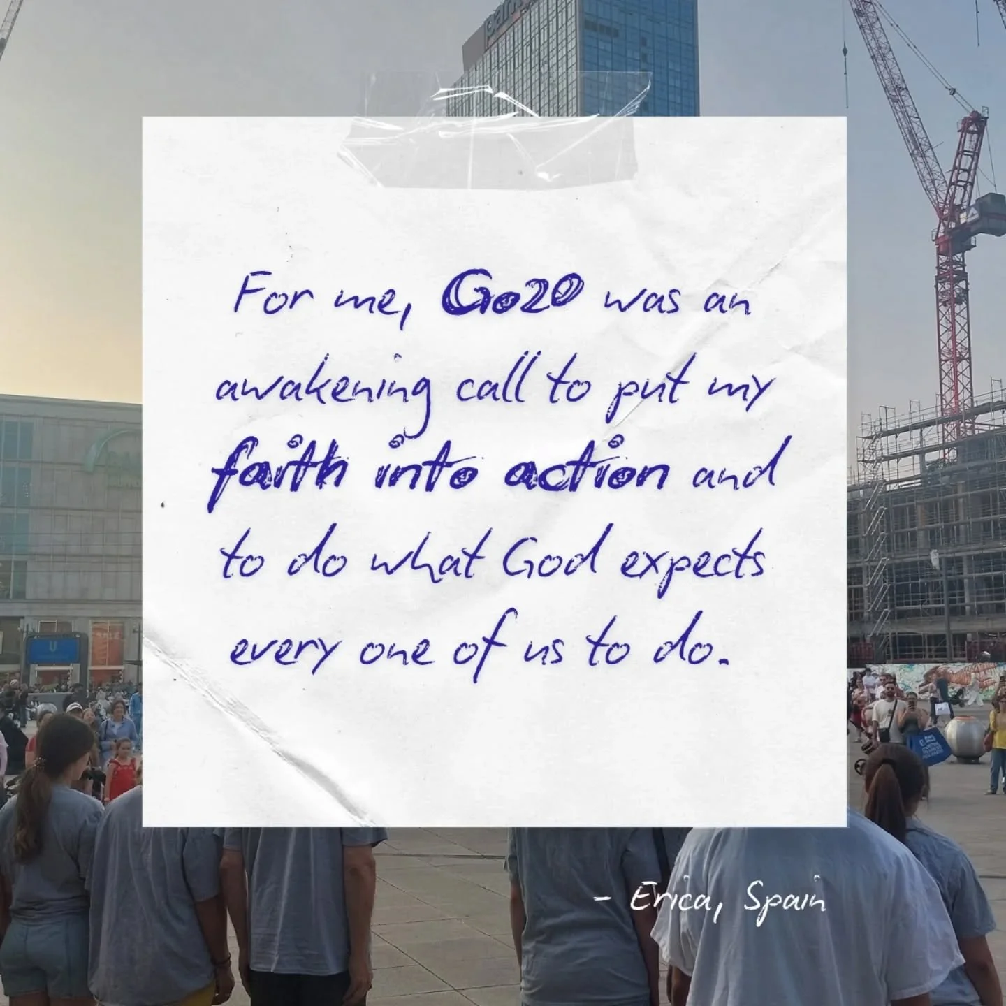 Ready to put your faith into action? Applications for Go20 2026 are now open!
Be part of an EI team to share the good news across Europe and bring transformation, restoration and the hope of eternal life to spiritually dying people.
✨️Apply today: