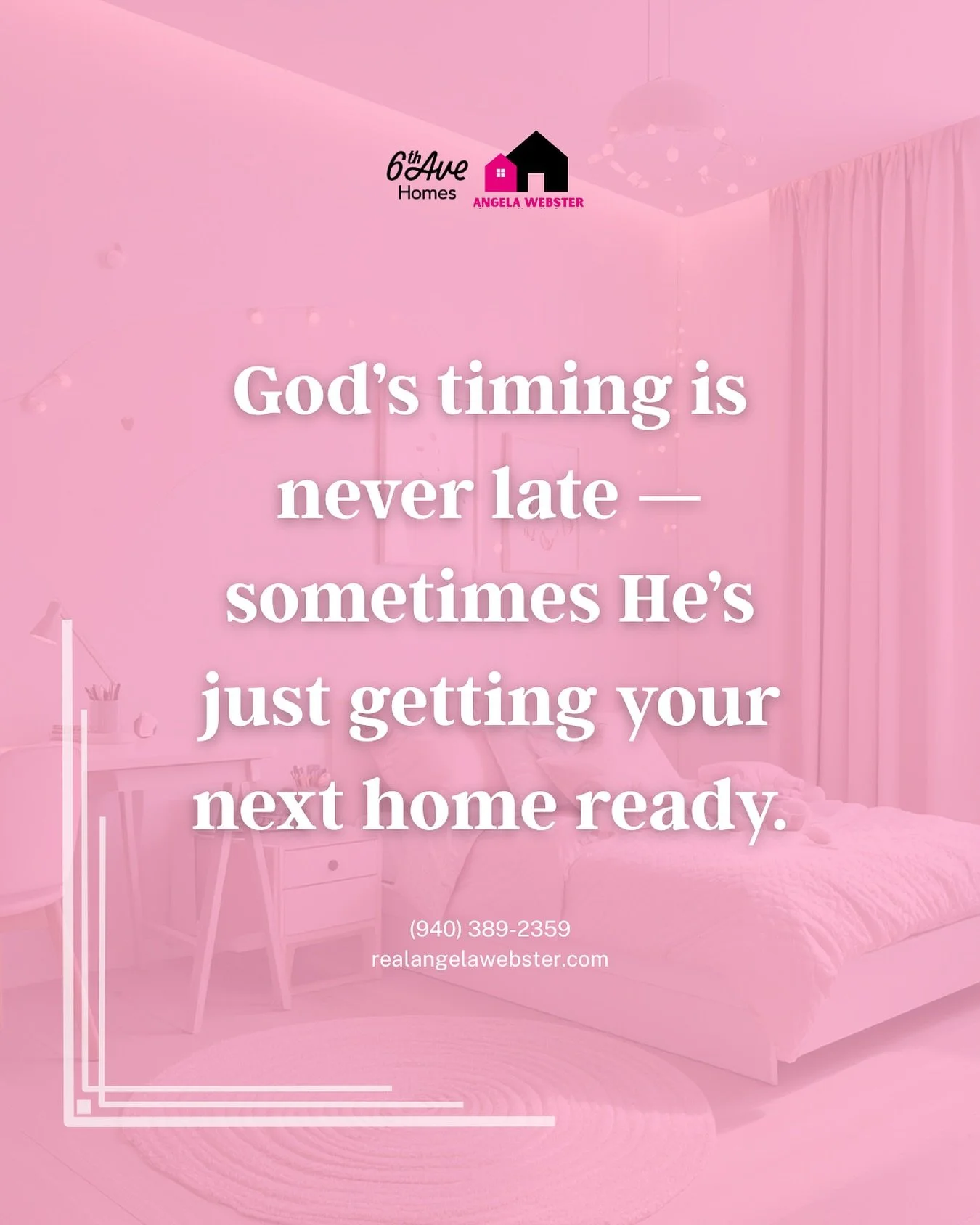 I&rsquo;ve seen it time and time again &mdash; when something doesn&rsquo;t work out, something better is right around the corner. ✨
If you&rsquo;re waiting on that next move, keep the faith. The right home &mdash; and season &mdash; will come right 