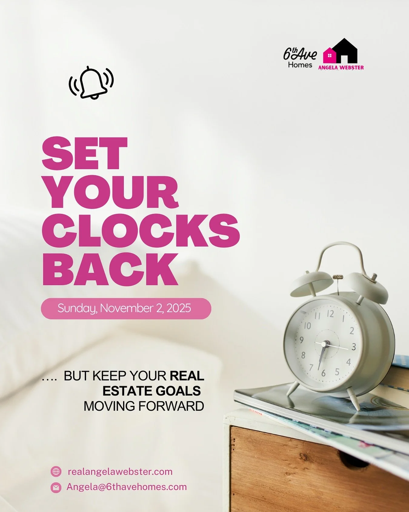 It&rsquo;s time to &ldquo;fall back&rdquo;&hellip;
but never fall behind in the real estate market 😉

Use that extra hour to scroll homes, sip something pumpkin-y, or finally send me that &ldquo;let&rsquo;s talk about moving&rdquo; message! ☕️🍂

#F