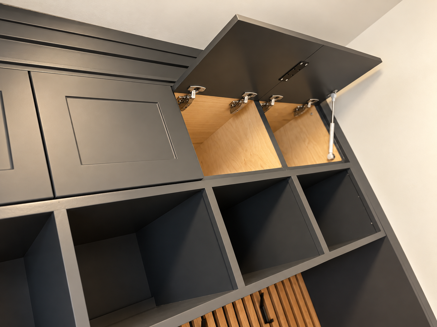 Lift-up overhead storage