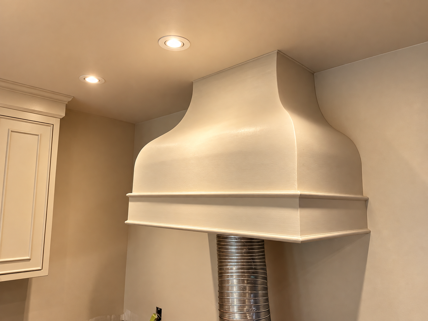 Custom curved hood