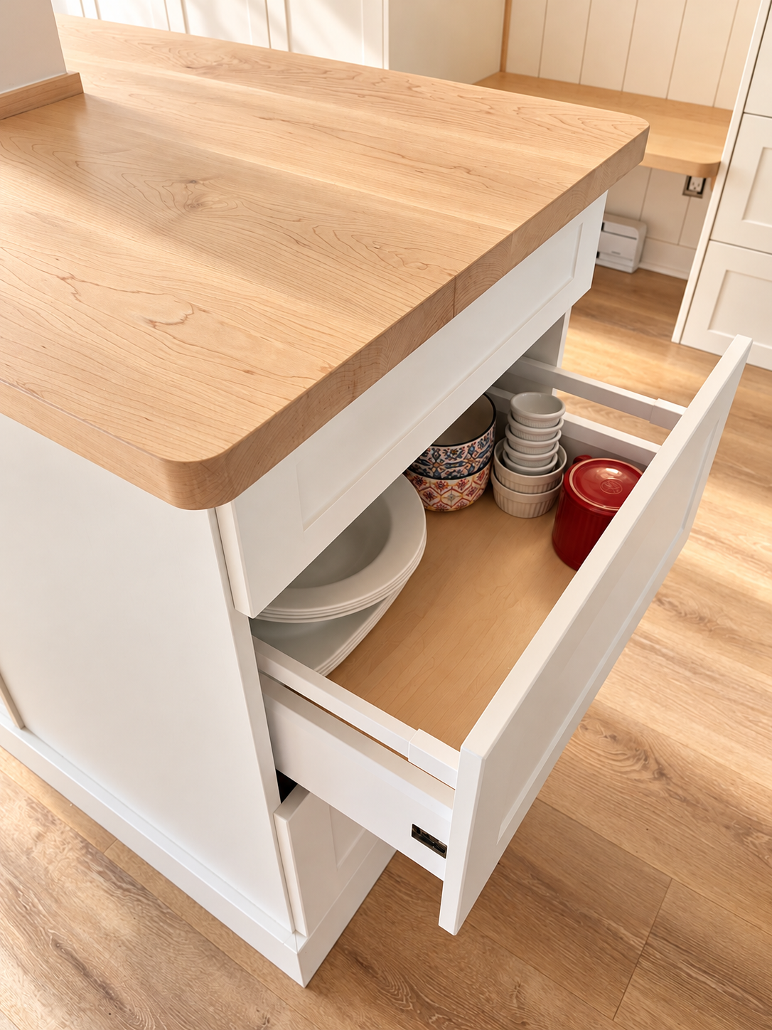 Deep dish drawer