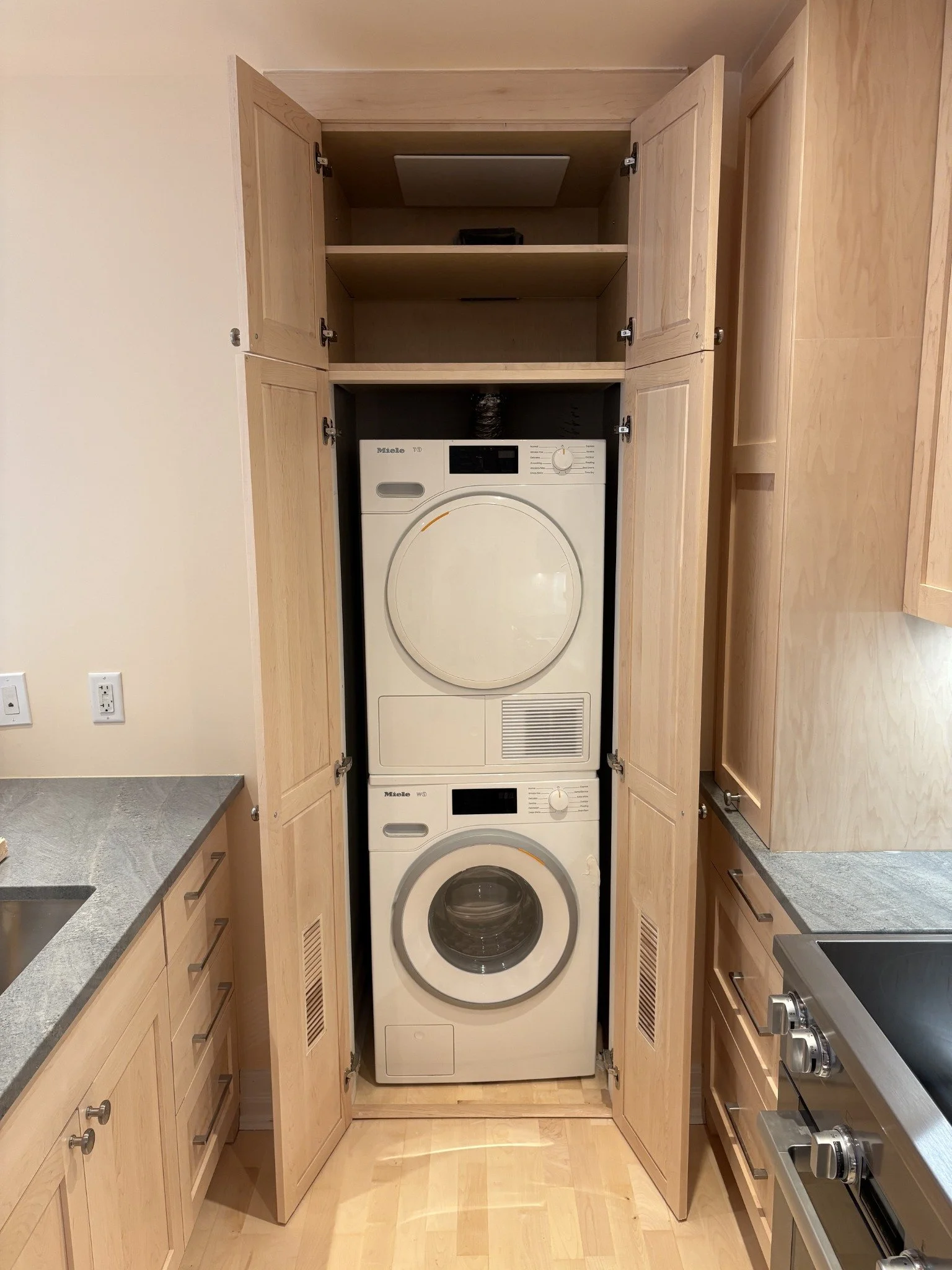 Concealed laundry