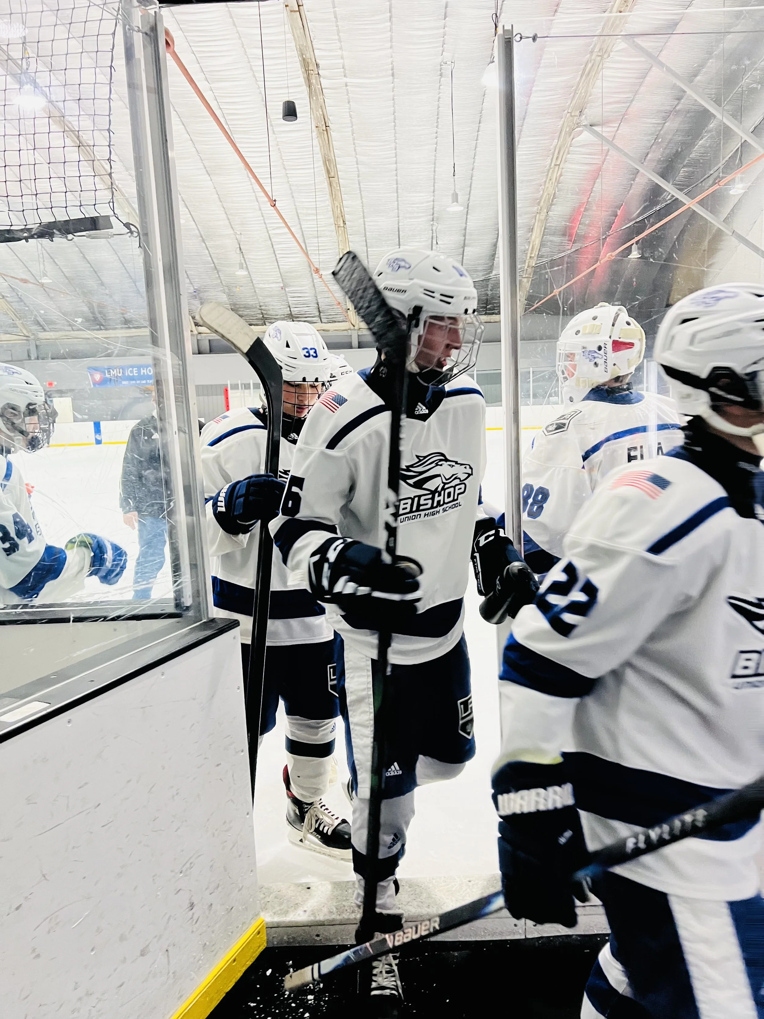 Bishop Broncos Ice Hockey Team member Soren Davis