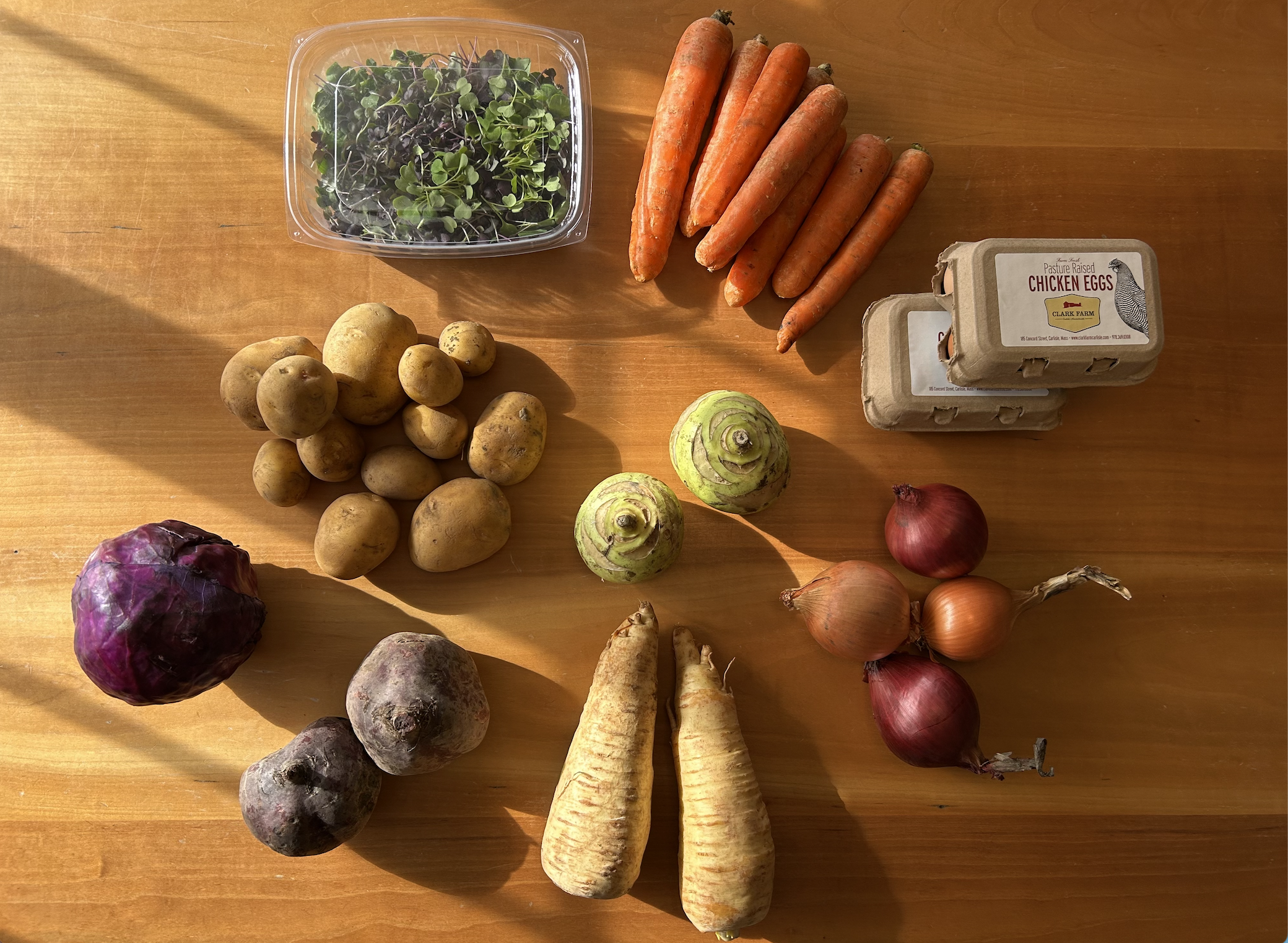 winter csa share produce