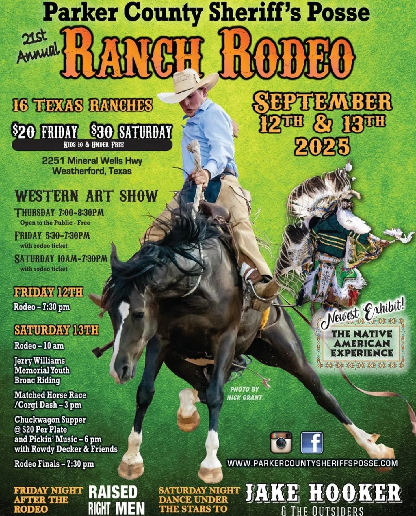 📣 Saddle up, y&rsquo;all! The 21st Annual Parker County Sheriff&rsquo;s Posse Ranch Rodeo is just around the corner! 🤠

Mark your calendars for September 12th &amp; 13th, 2025, two nights of ranch rodeo action, western art, live music, and family f