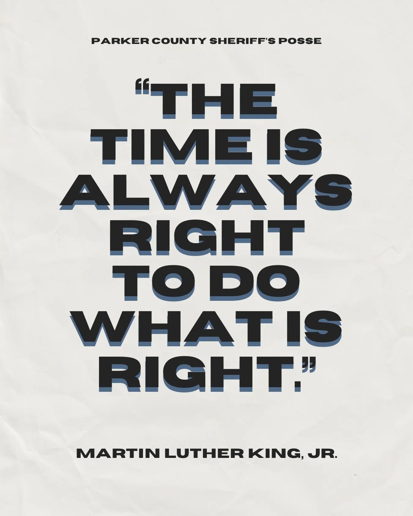 Honoring the legacy of Dr. Martin Luther King Jr.

May we lead with courage, character, and what is right, always.