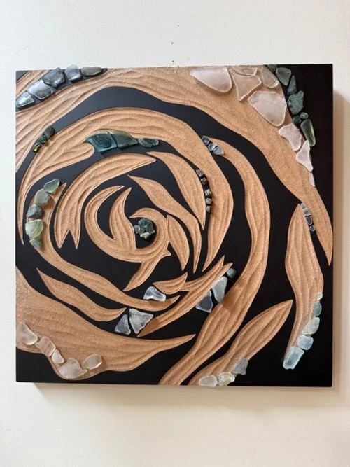 Swirl: Wall Hanging, Jewellry, Sea Glass