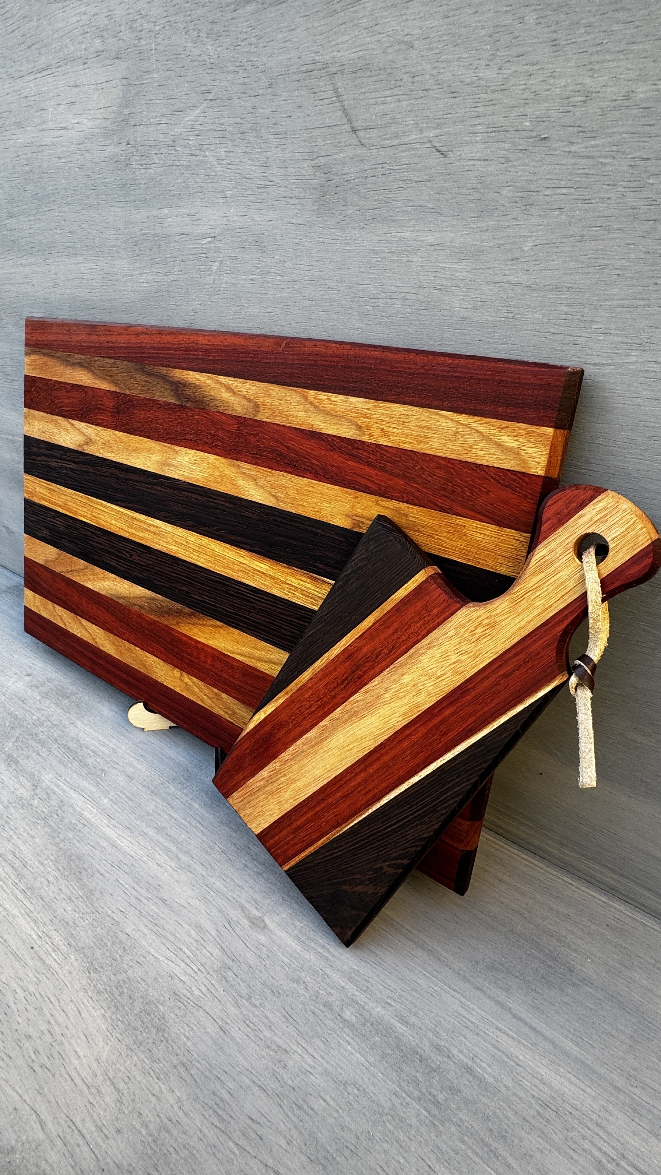 Wenge, Canary, African Padauk & Yellowheart