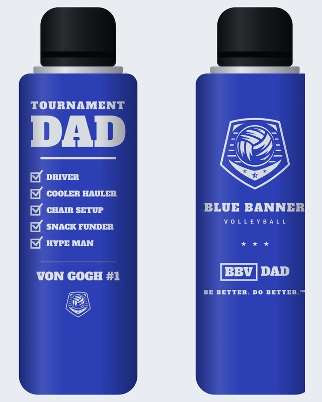 Tournament Dad tumbler · dad design, engraved front and back